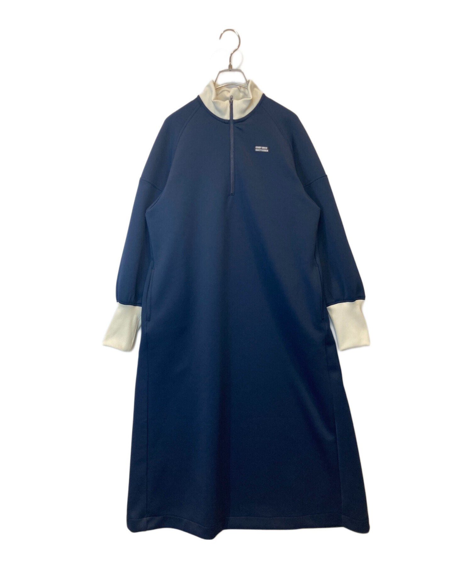 中古・古着通販】foufou (フーフー) track candy half zip onepiece