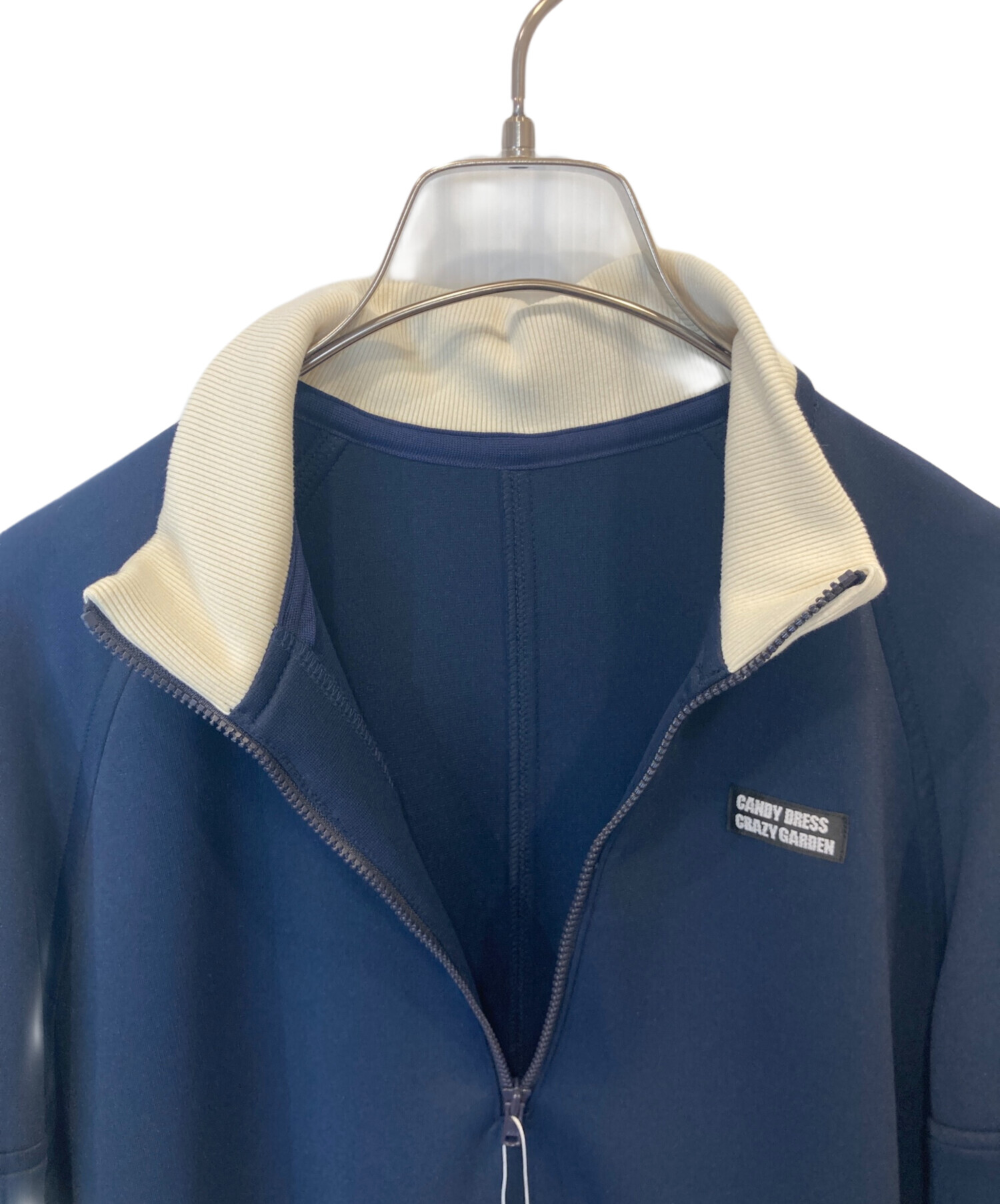 中古・古着通販】foufou (フーフー) track candy half zip onepiece