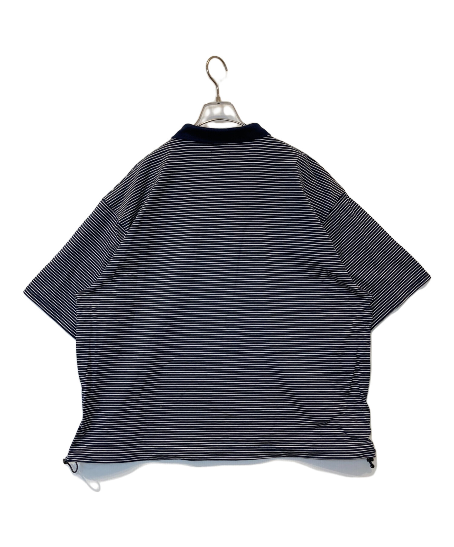 中古・古着通販】CLESSTE (クレスト) MBROIDERY LOGO STRIPED S/S POLO