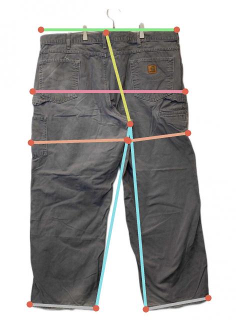中古・古着通販】CarHartt (カーハート) B159 極太ペインターパンツ