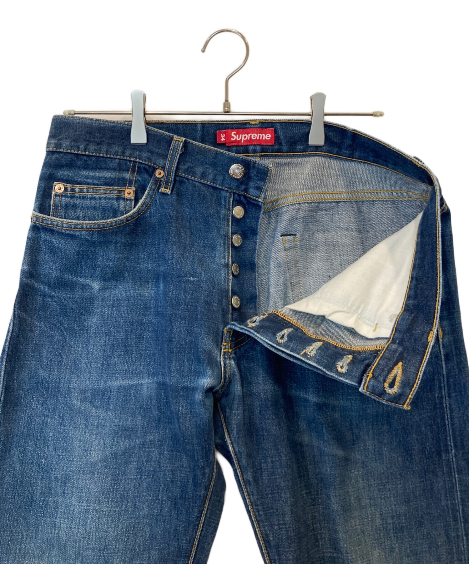 中古・古着通販】Supreme (シュプリーム) デニムパンツ インディゴ