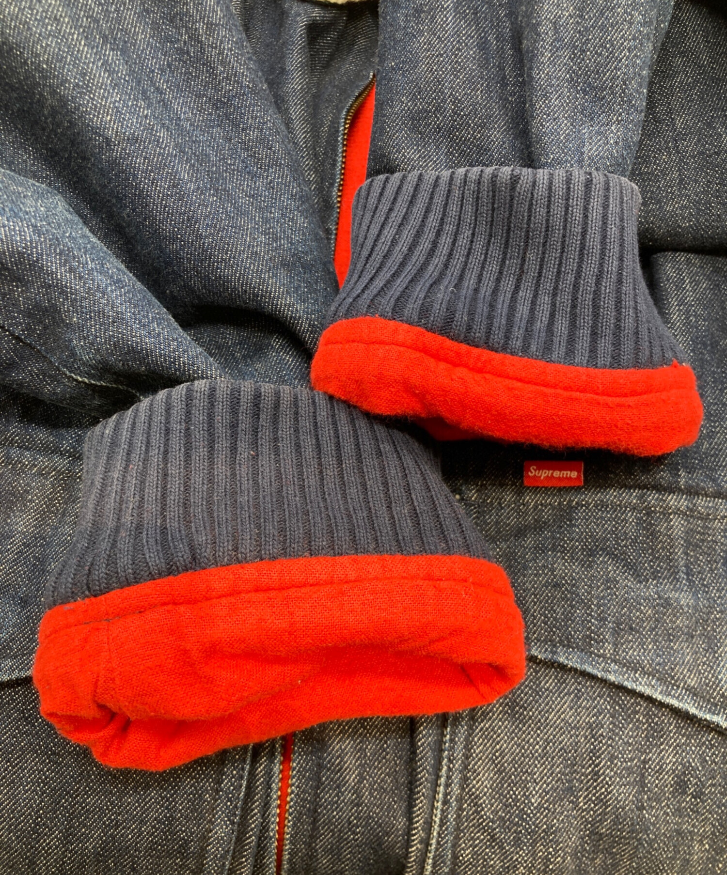 中古・古着通販】SUPREME (シュプリーム) 10AW SHEARLING COLLAR DENIM