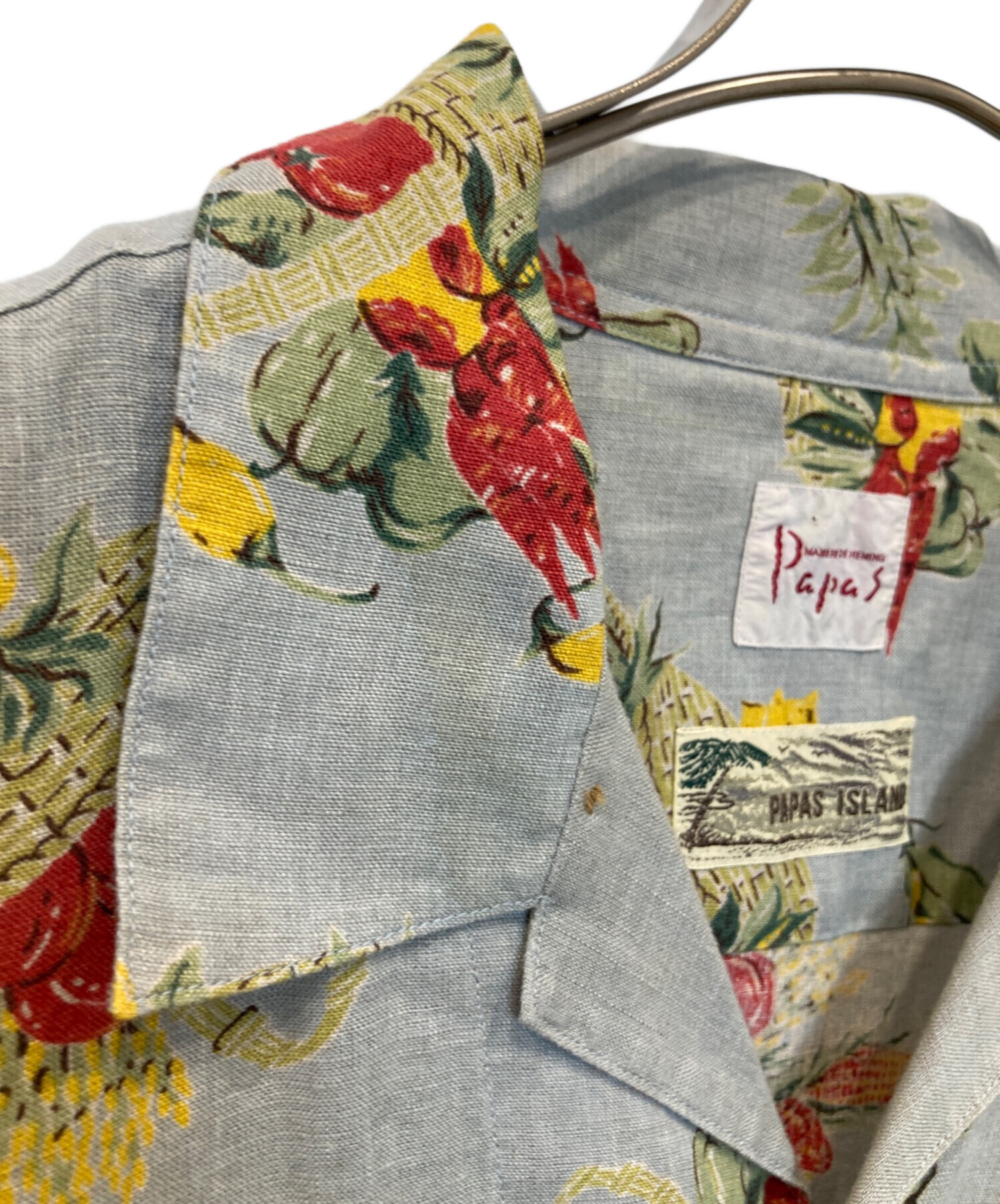 中古・古着通販】PAPAS (パパス) アロハシャツ グレー サイズ:M