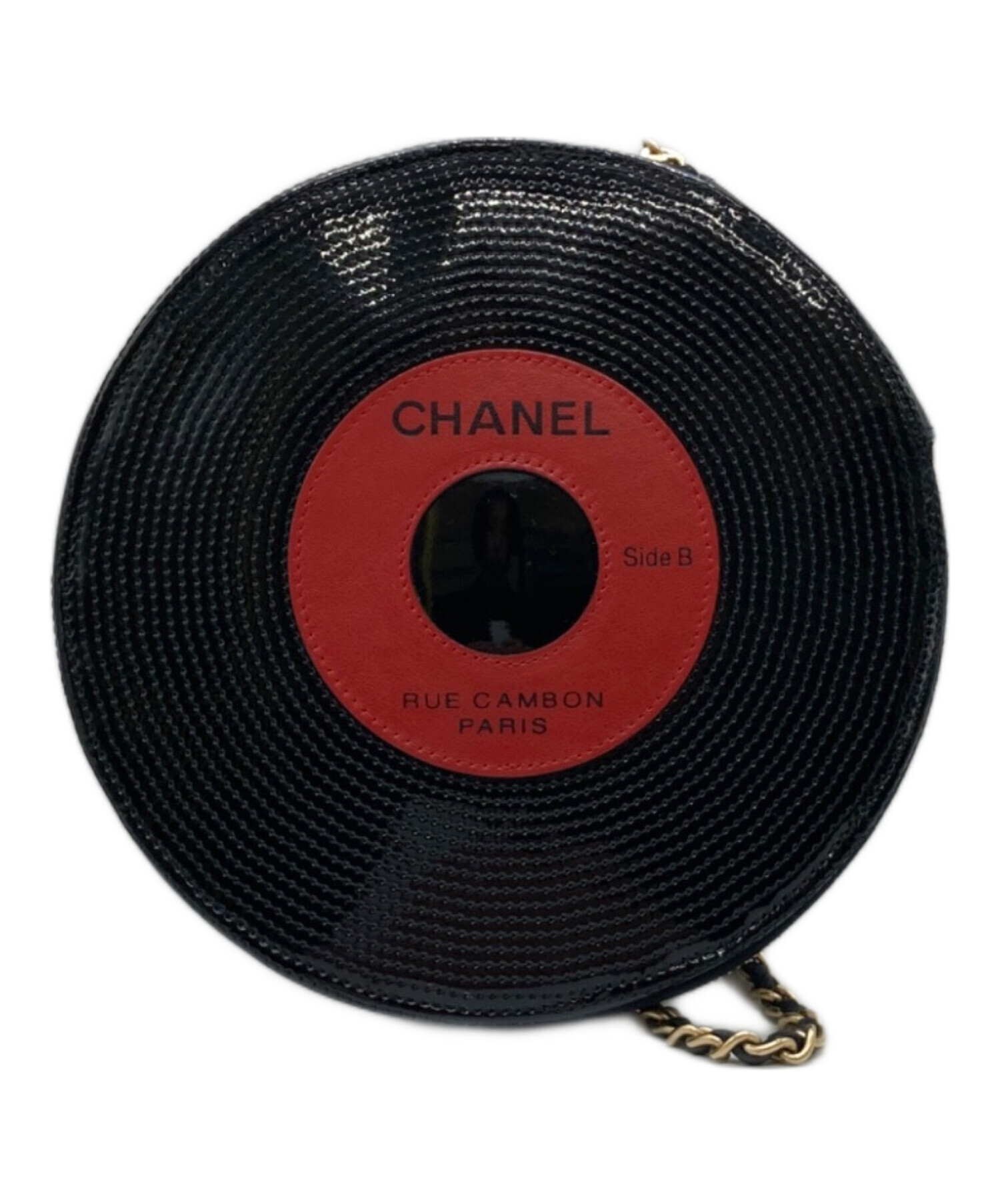 中古・古着通販】CHANEL (シャネル) レコードバッグ ブラック