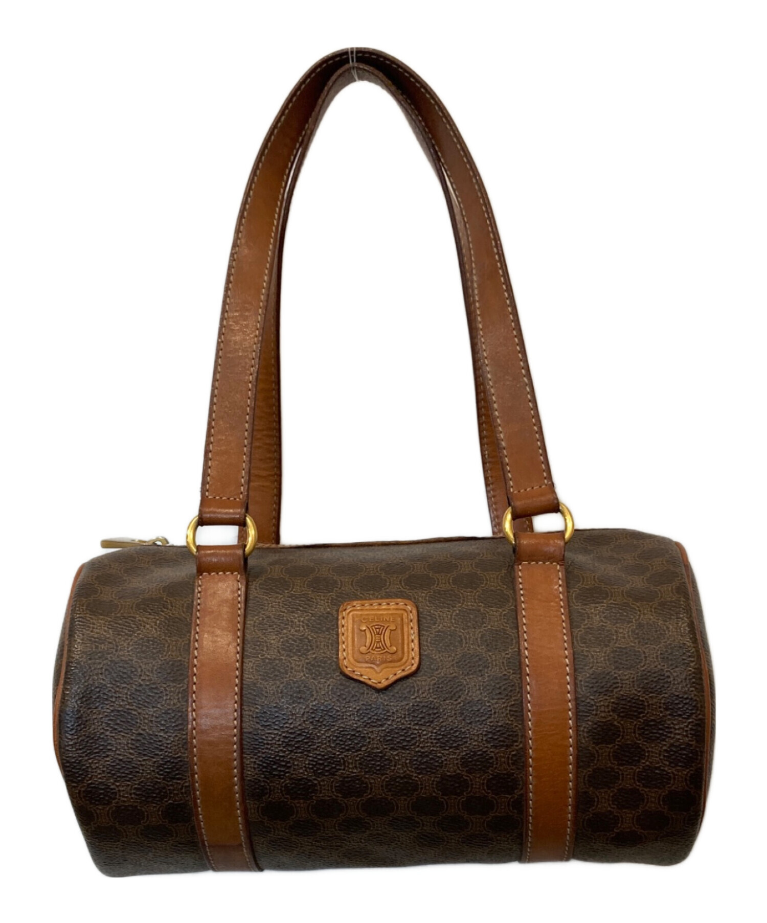 セリーヌブラウンレザーミニボストンバッグ 中古・古着通販】CELINE (セリーヌ) ミニボストンバッグ M94 ブラウン