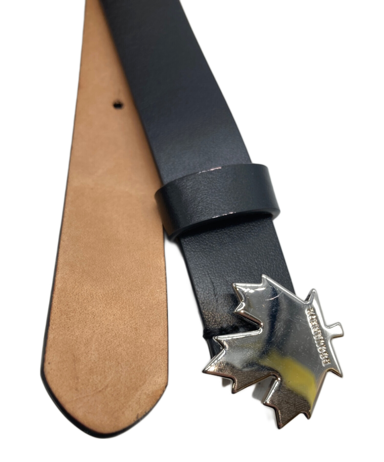 DSQUARED2 ディースクエアード　ベルト　レディース　ブラック　ストーン 中古・古着通販】DSQUARED2 (ディースクエアード) レザーベルト