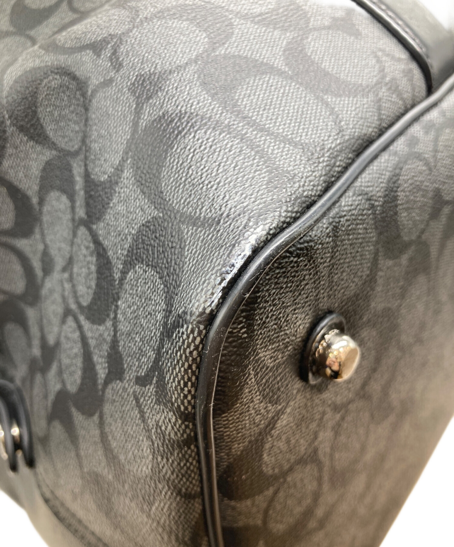 中古・古着通販】COACH (コーチ) ボストンバッグ F93456 ブラック