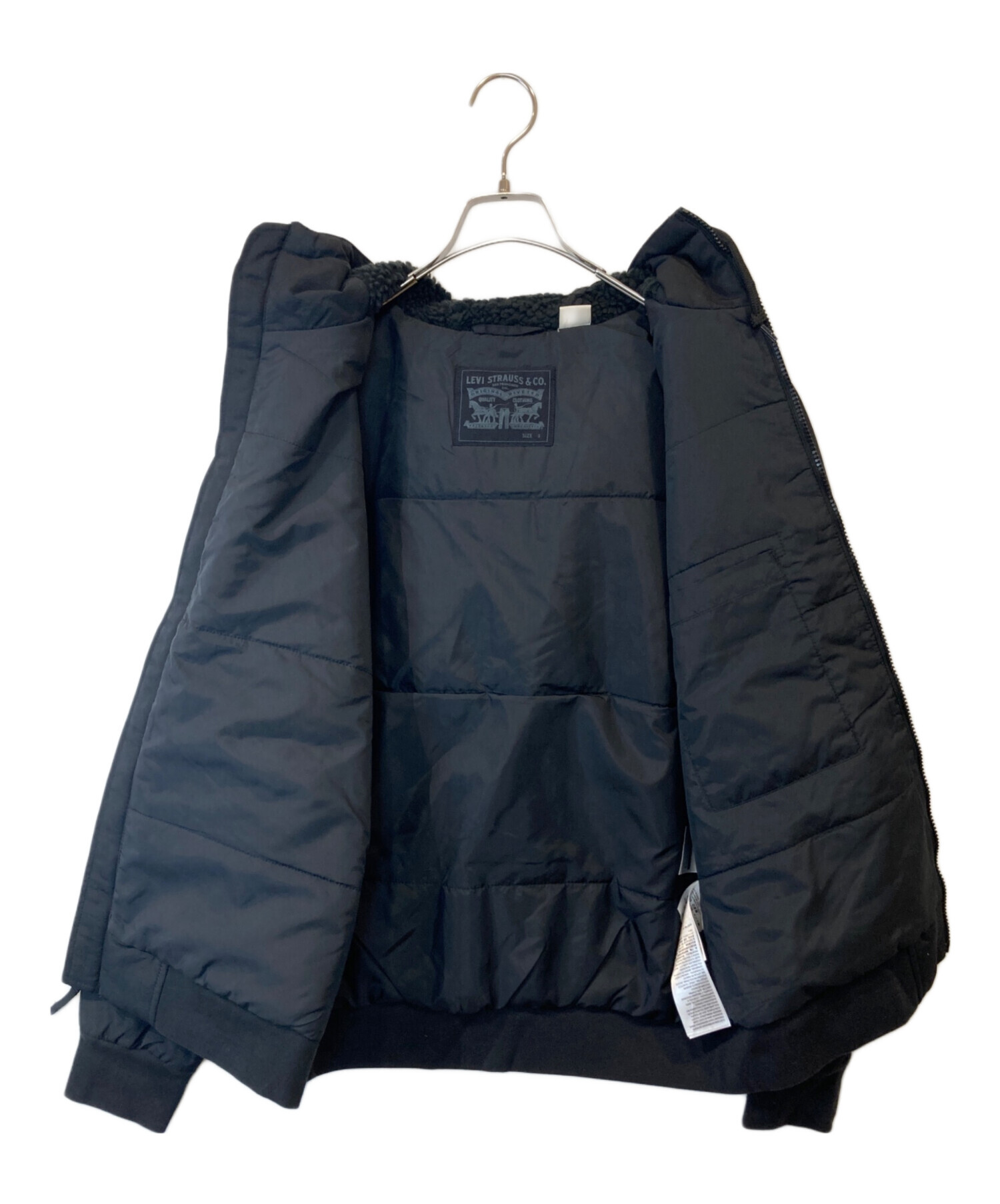 中古・古着通販】LEVI'S (リーバイス) 中綿ジャケット ブラック サイズ