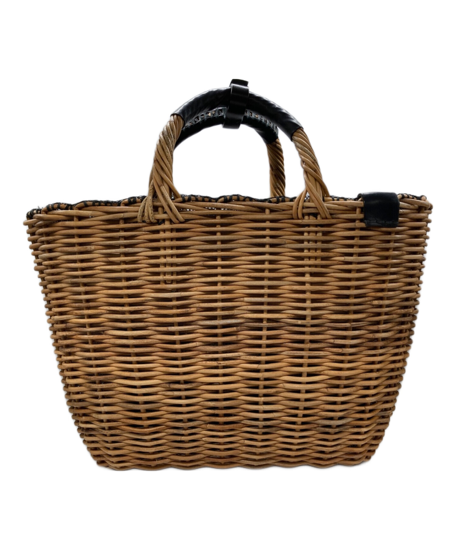 美品 ebagos エバゴス HIRAMEITA かごバッグ バスケット ブラウン レディース 古着 中古 USED 中古・古着通販】ebagos (エバゴス) カゴバッグ ブラウン｜ブランド