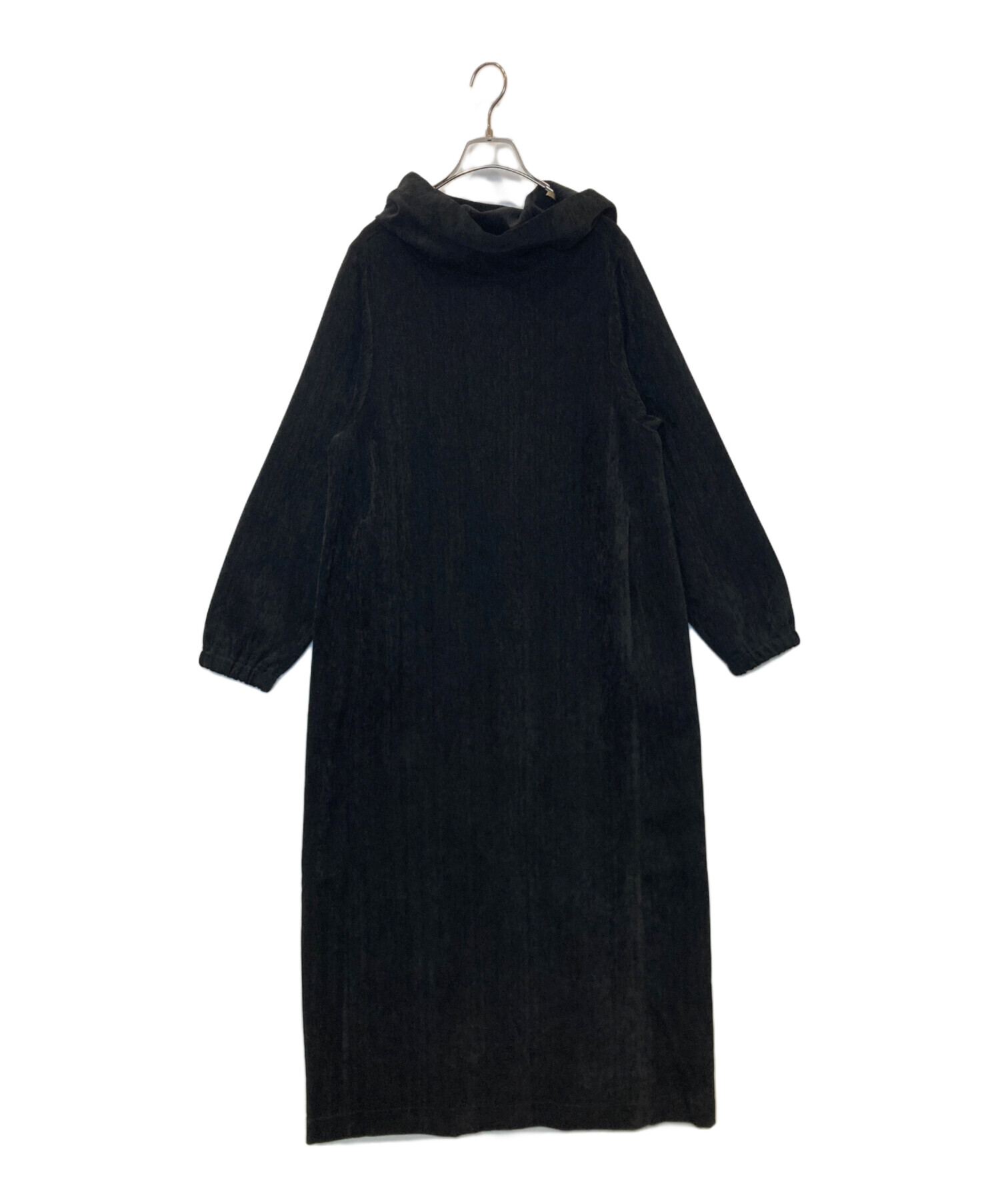 中古・古着通販】crewre (クルー) ベルベットフードワンピース