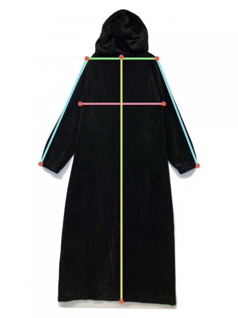 中古・古着通販】crewre (クルー) ベルベットフードワンピース