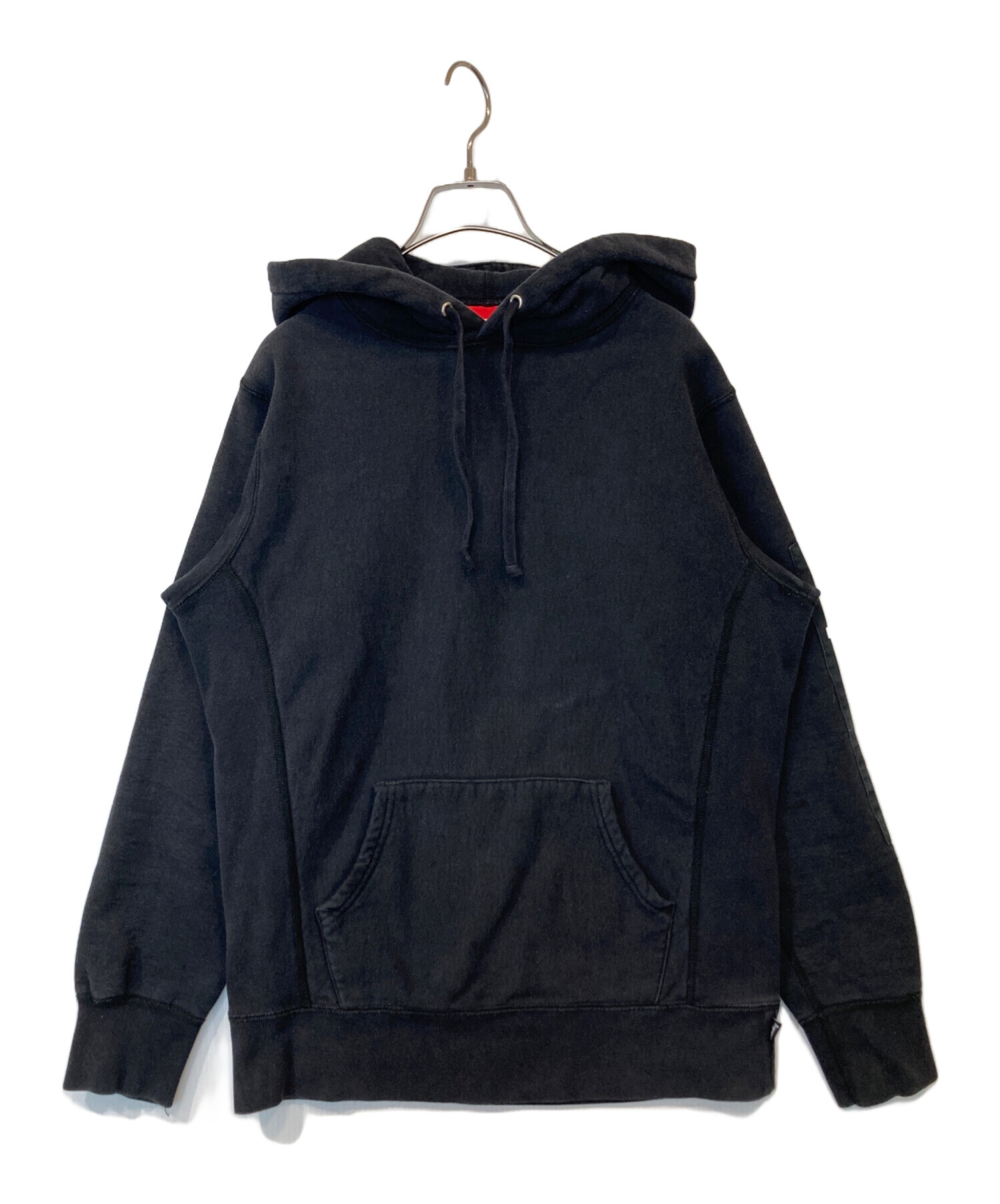 中古・古着通販】SUPREME (シュプリーム) 袖ロゴパーカー ブラック