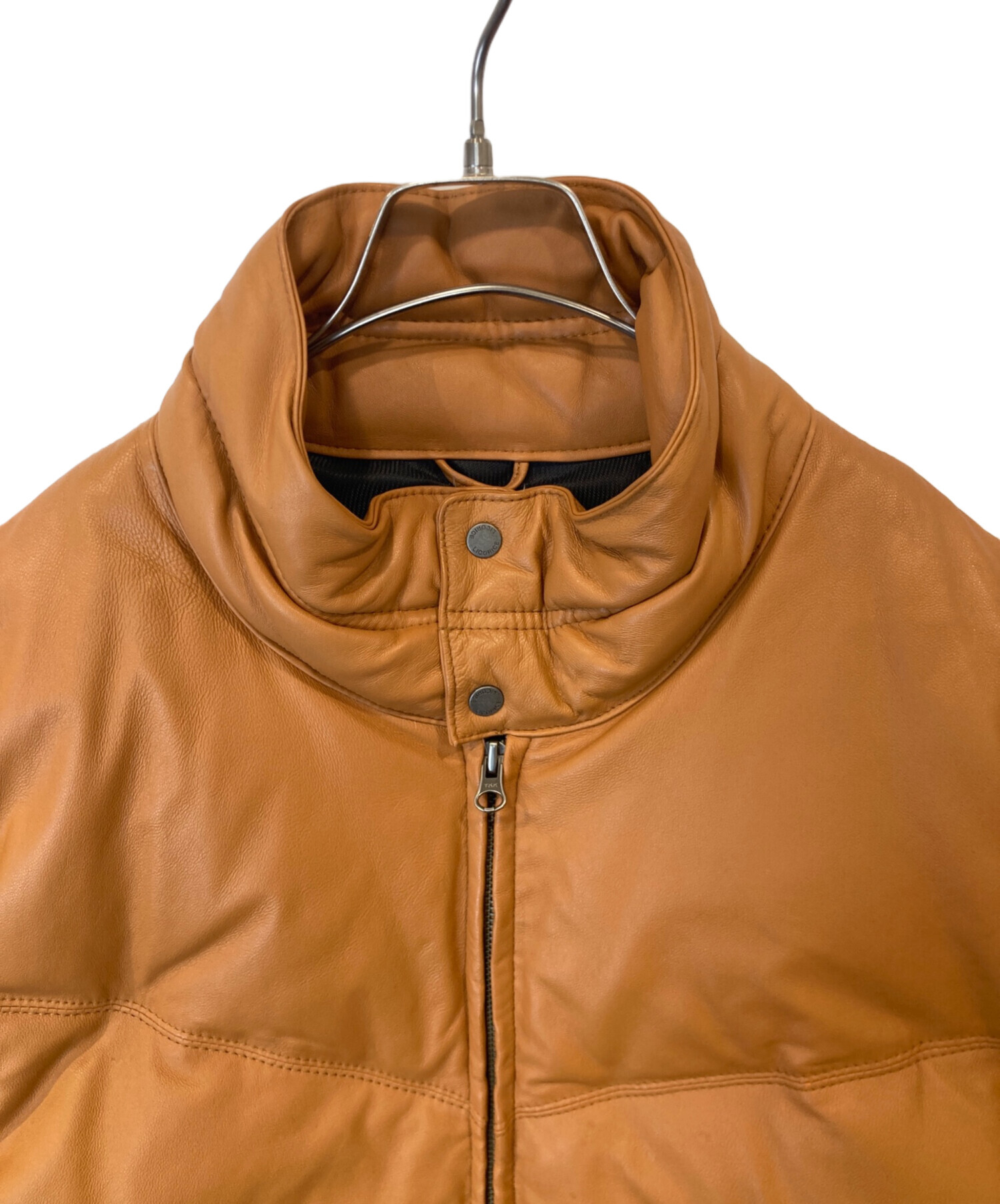 【USED】 LICORICE ラム レザー ダウンジャケット (L相当) 中古・古着通販】LICORICE (リコリス) ラムレザーダウンジャケット