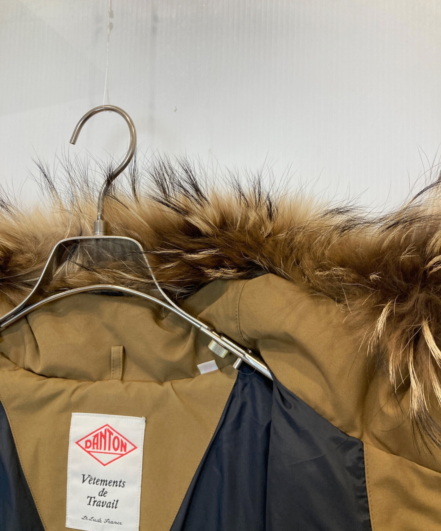 DANTON JD8744 LASフード付きロングダウンコート38 olive DANTON/ダントン】(JD-8744 LAS) フード付きロングダウンコート