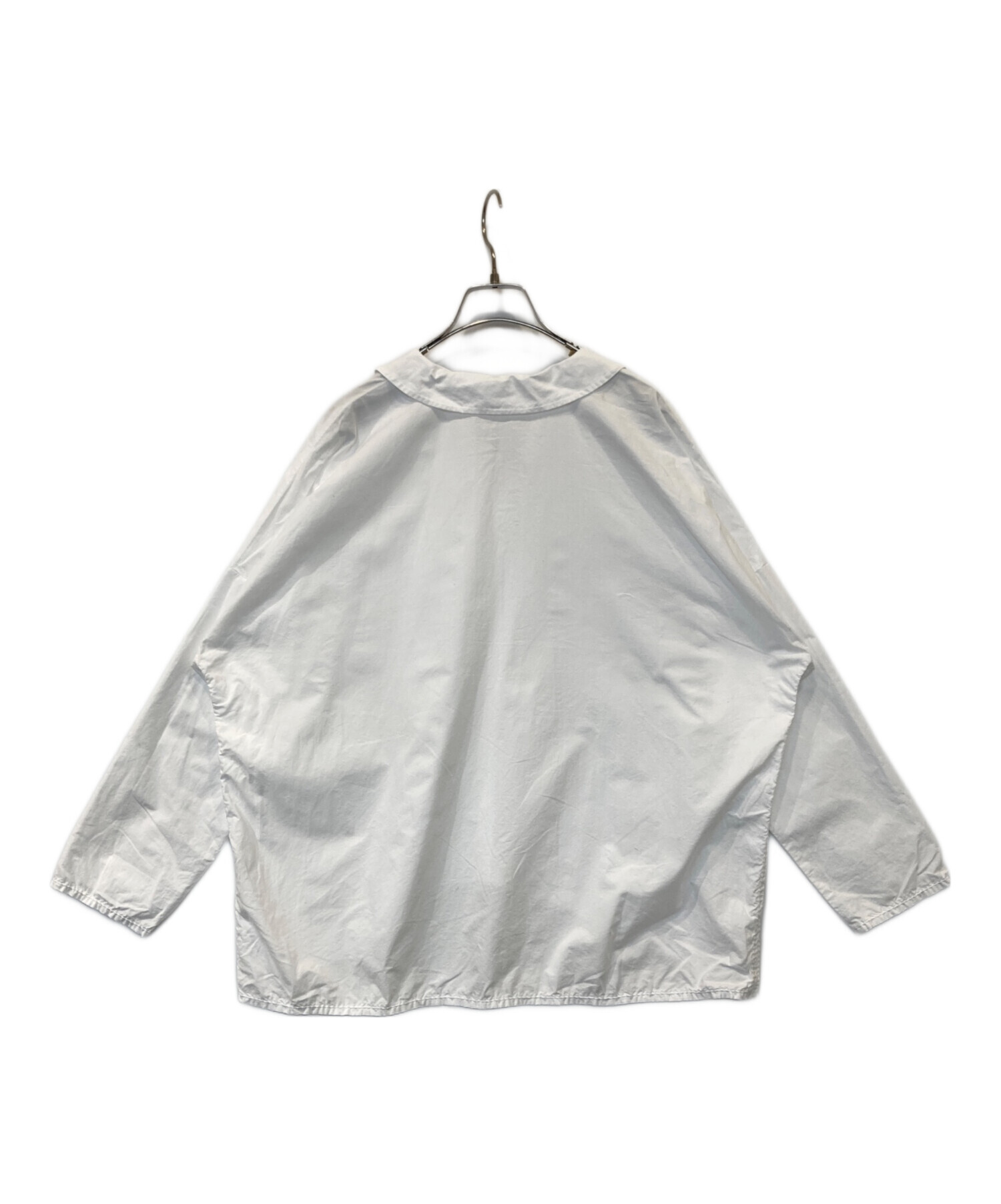中古・古着通販】homspun (ホームスパン) ハイカウントクロス丸襟プル 