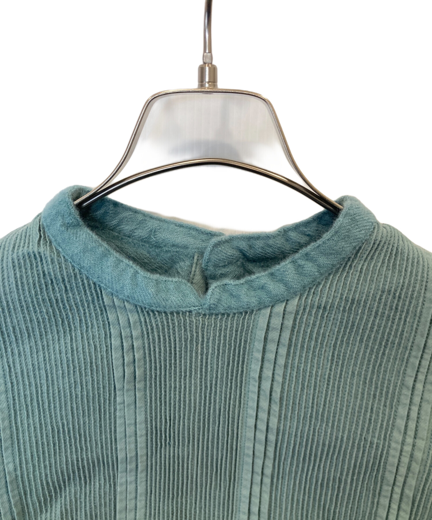 中古・古着通販】pheeta (フィータ) バンドカラー ピンタック プリーツ