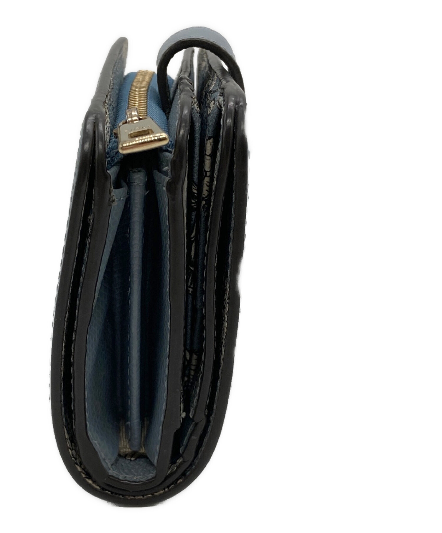 FURLA フルラ 財布・ケース  紺 【古着】【中古】【送料無料】 FURLA - FURLA フルラ 財布・コインケース 紺 【古着】【中古】【送料