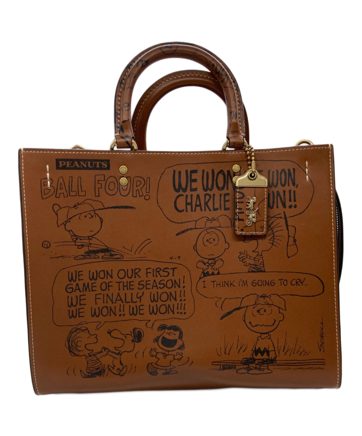 中古・古着通販】COACH (コーチ) PEANUTS (ピーナッツ) ローグ バッグ 