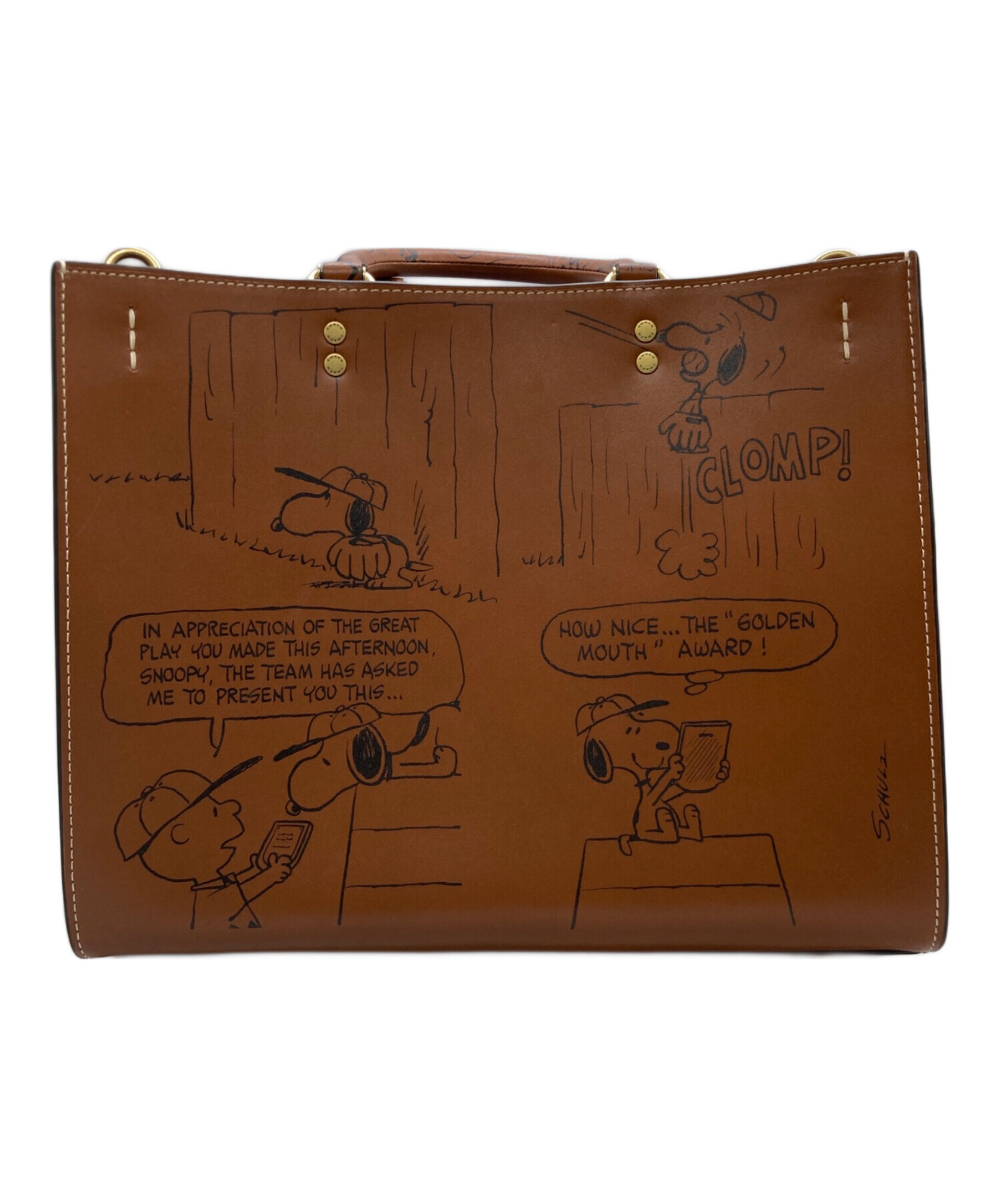 中古・古着通販】COACH (コーチ) PEANUTS (ピーナッツ) ローグ バッグ