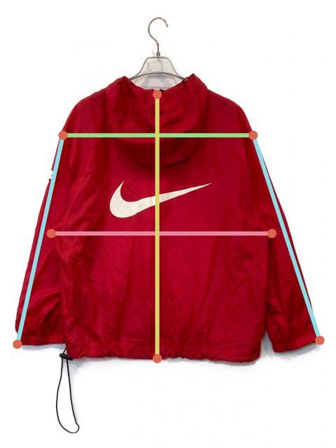 中古・古着通販】NIKE (ナイキ) アノラックパーカー レッド サイズ:XL