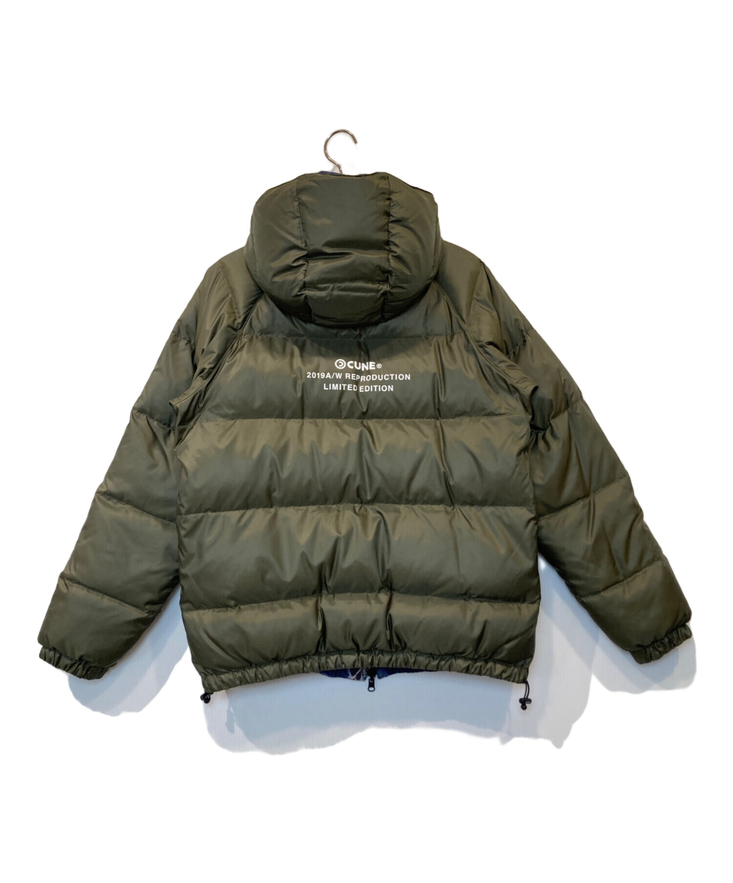 中古・古着通販】CUNE (キューン) デニムの柄のリバーシブルダウン