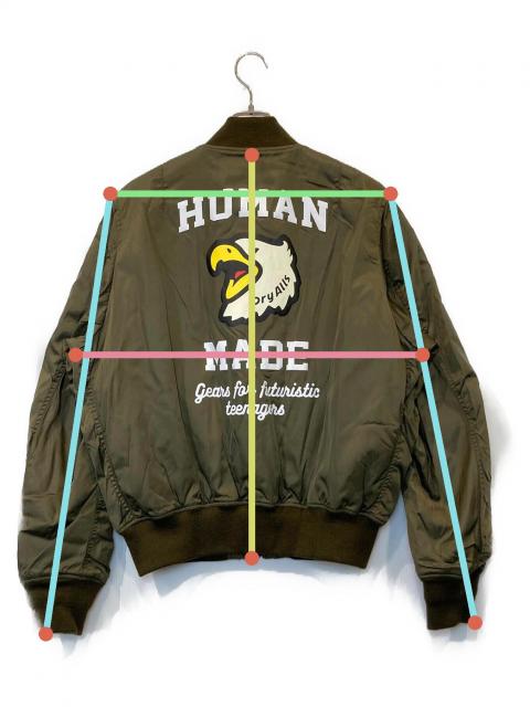 Humanmade カーキ シャツ ジャケット 中古・古着通販】HUMAN MADE (ヒューマンメイド) MA-1ジャケット