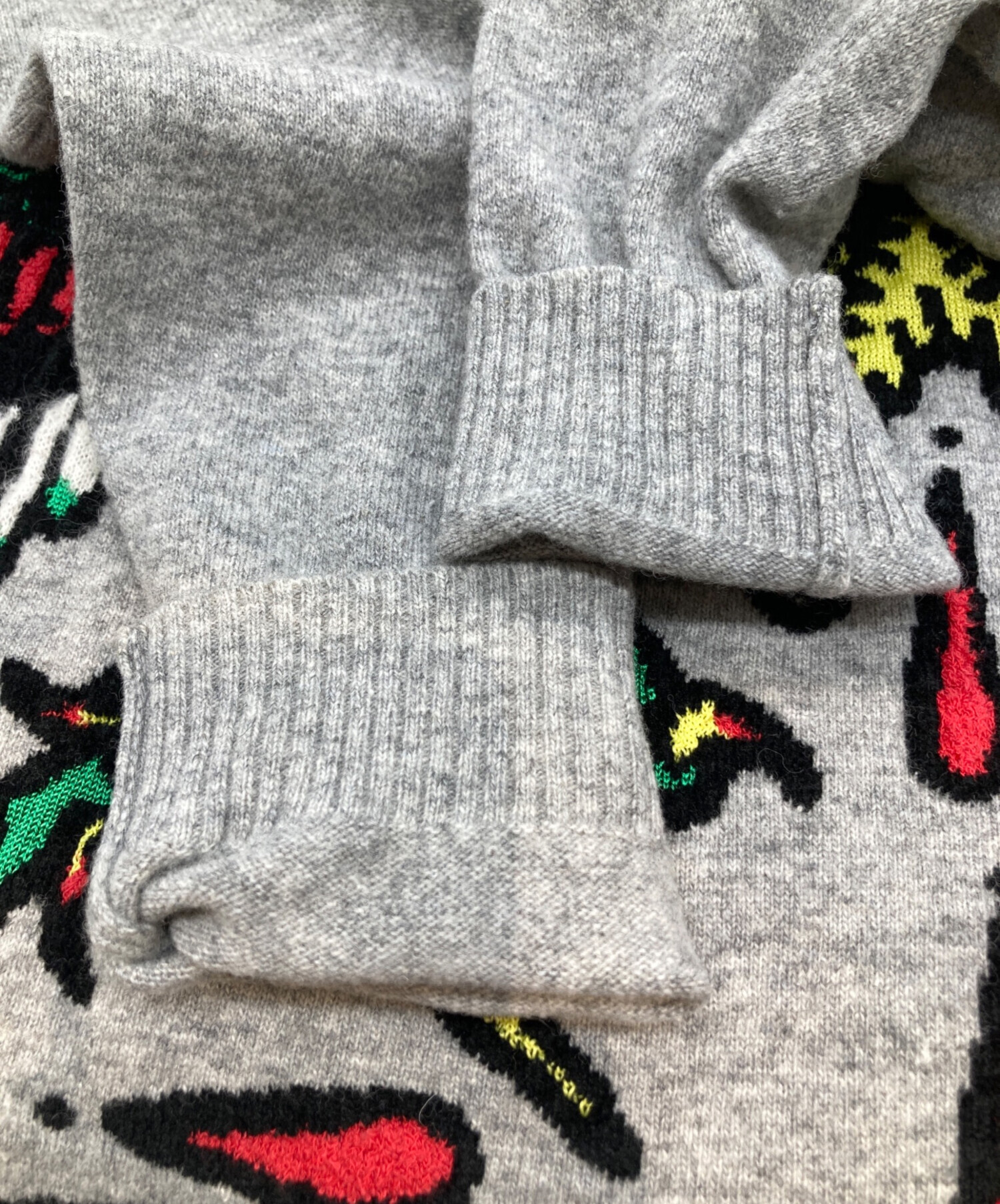 中古・古着通販】DIESEL (ディーゼル) スカルニット グレー サイズ:XS