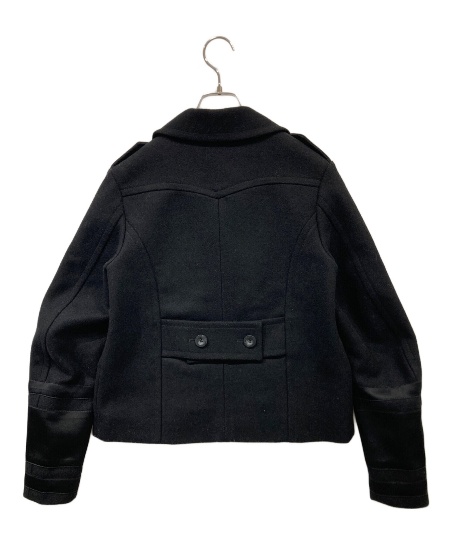 中古・古着通販】DIESEL (ディーゼル) Pコート ブラック サイズ:XS