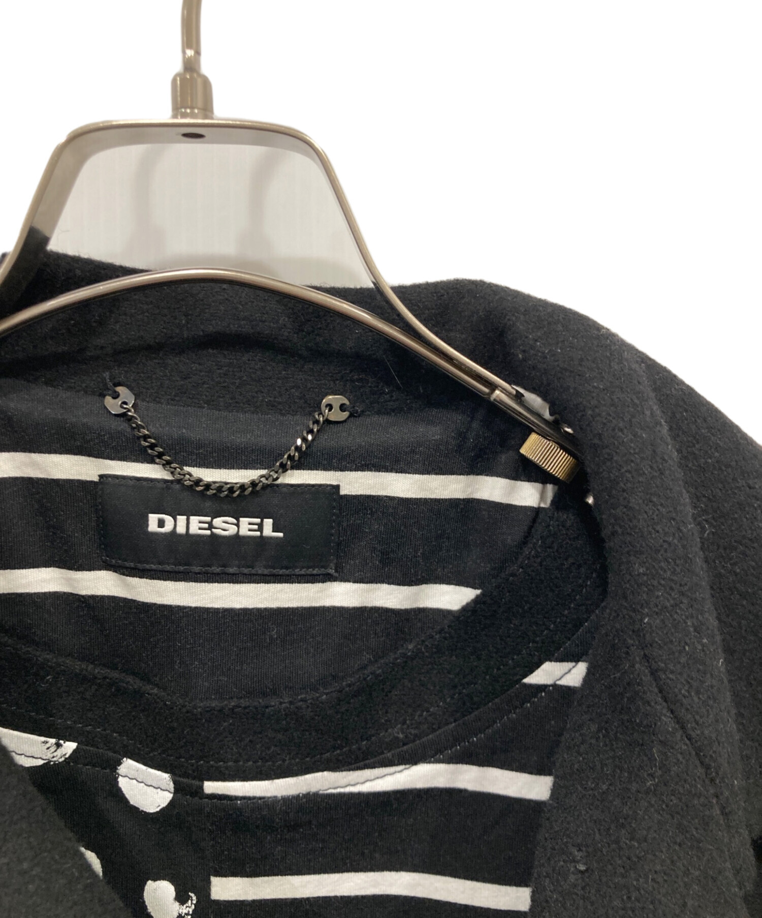 中古・古着通販】DIESEL (ディーゼル) Pコート ブラック サイズ:XS