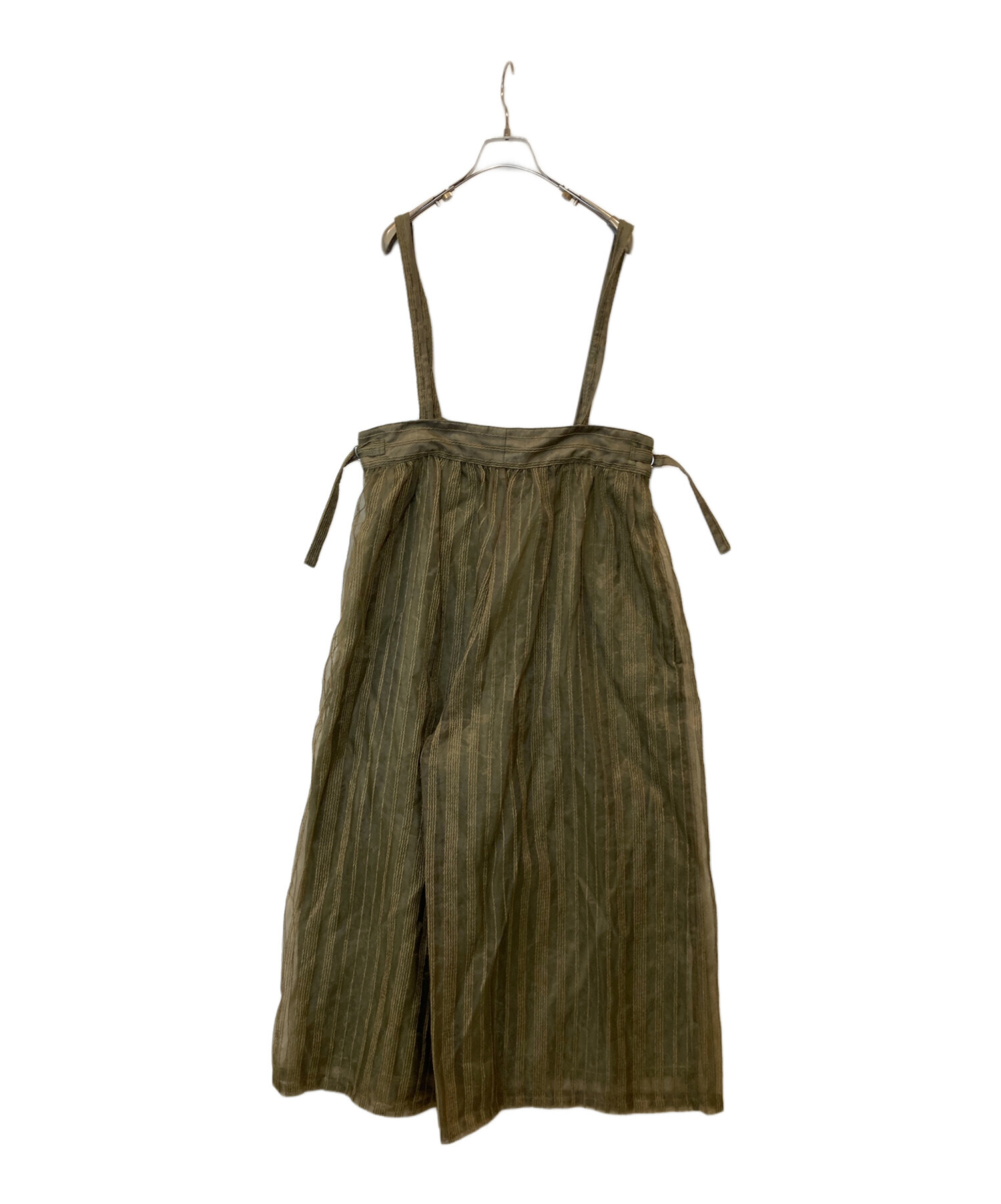 中古・古着通販】AMERI (アメリ) SHEER STRIPE SUSPENDER PANTS シアー 