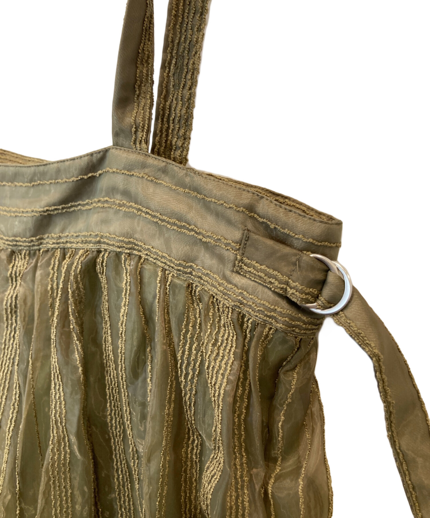 中古・古着通販】AMERI (アメリ) SHEER STRIPE SUSPENDER PANTS シアー