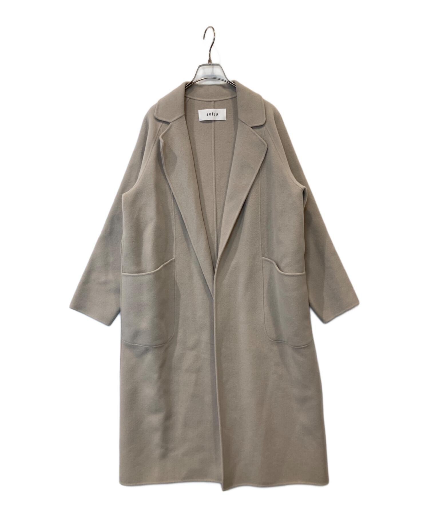 中古・古着通販】SOEJU (ソージュ) ウールリバーローブコート S-02-CT 