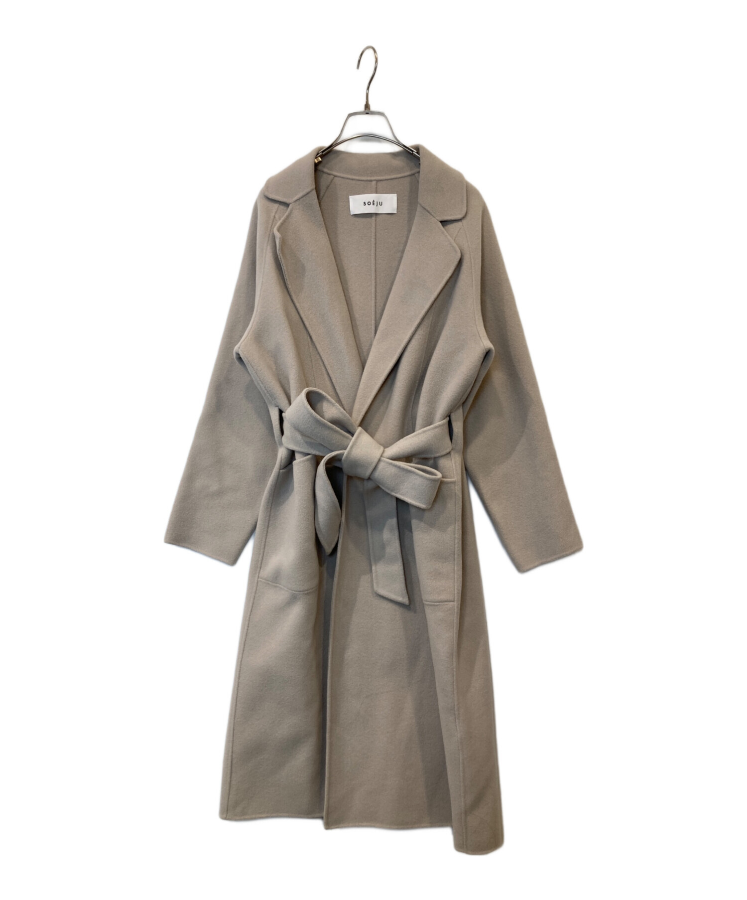 中古・古着通販】SOEJU (ソージュ) ウールリバーローブコート S-02-CT