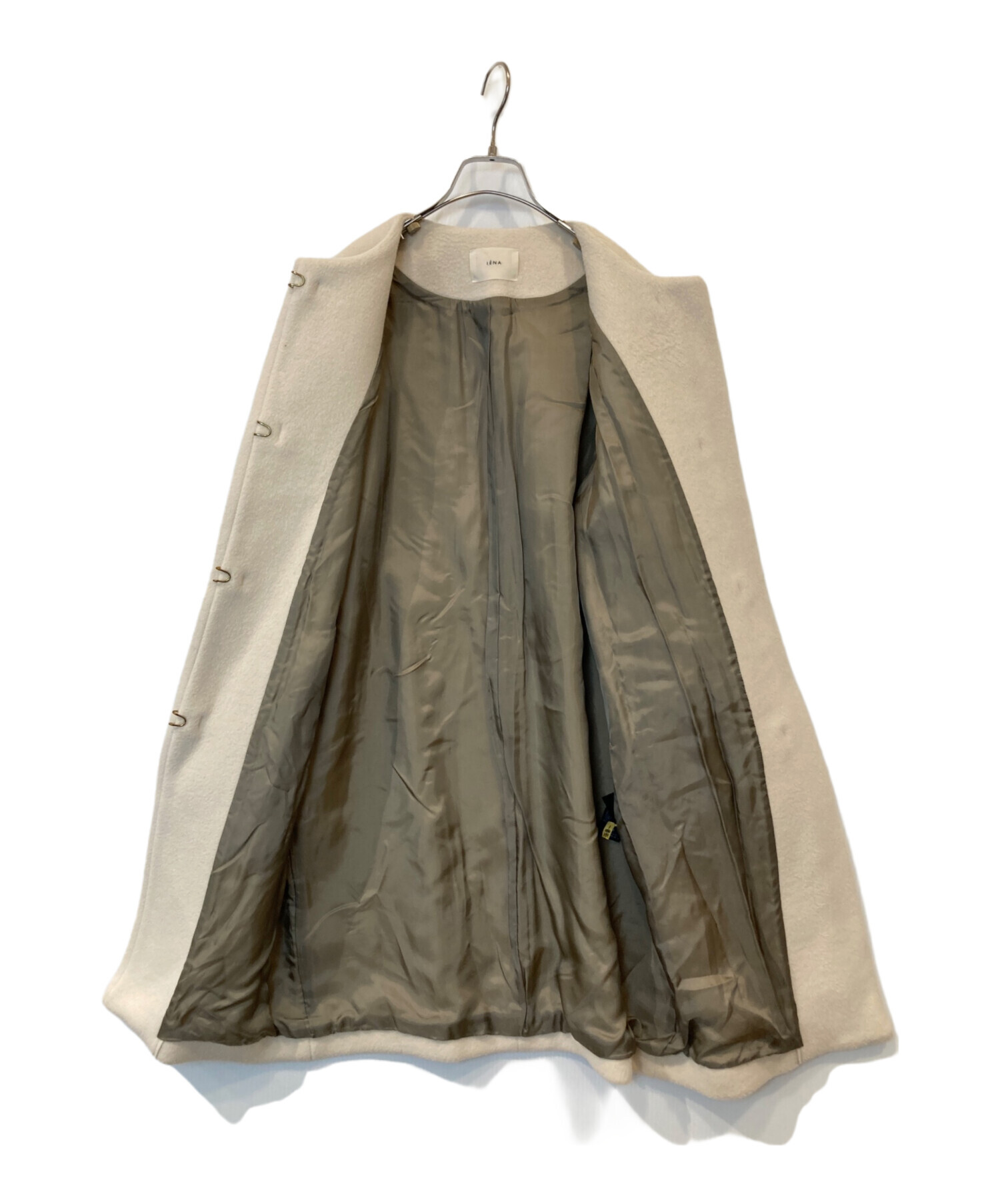 中古・古着通販】IENA (イエナ) ラムウールノーカラーロングコート