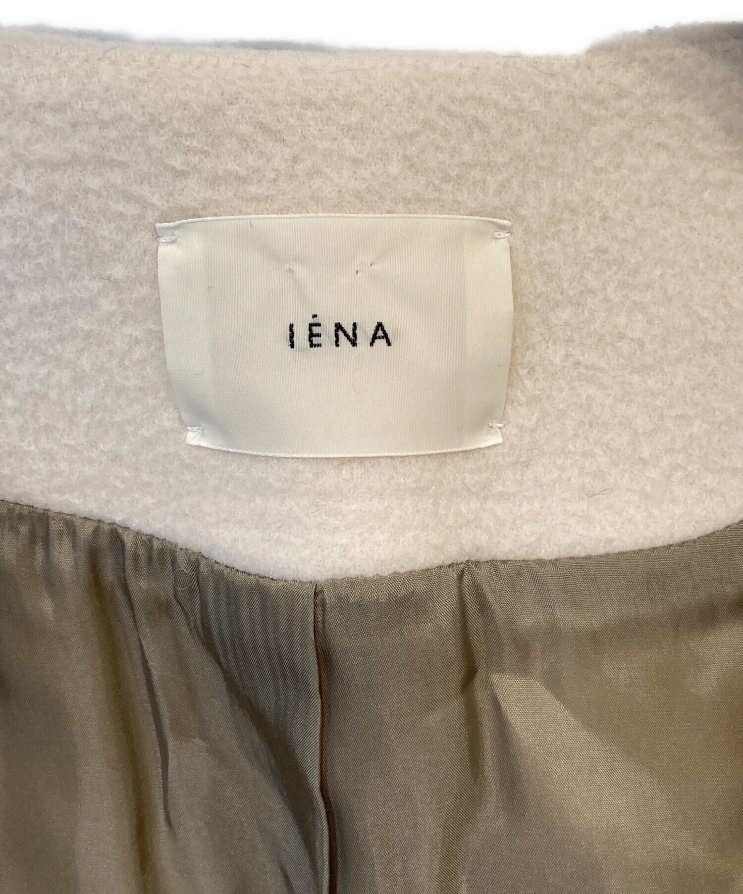 中古・古着通販】IENA (イエナ) ラムウールノーカラーロングコート