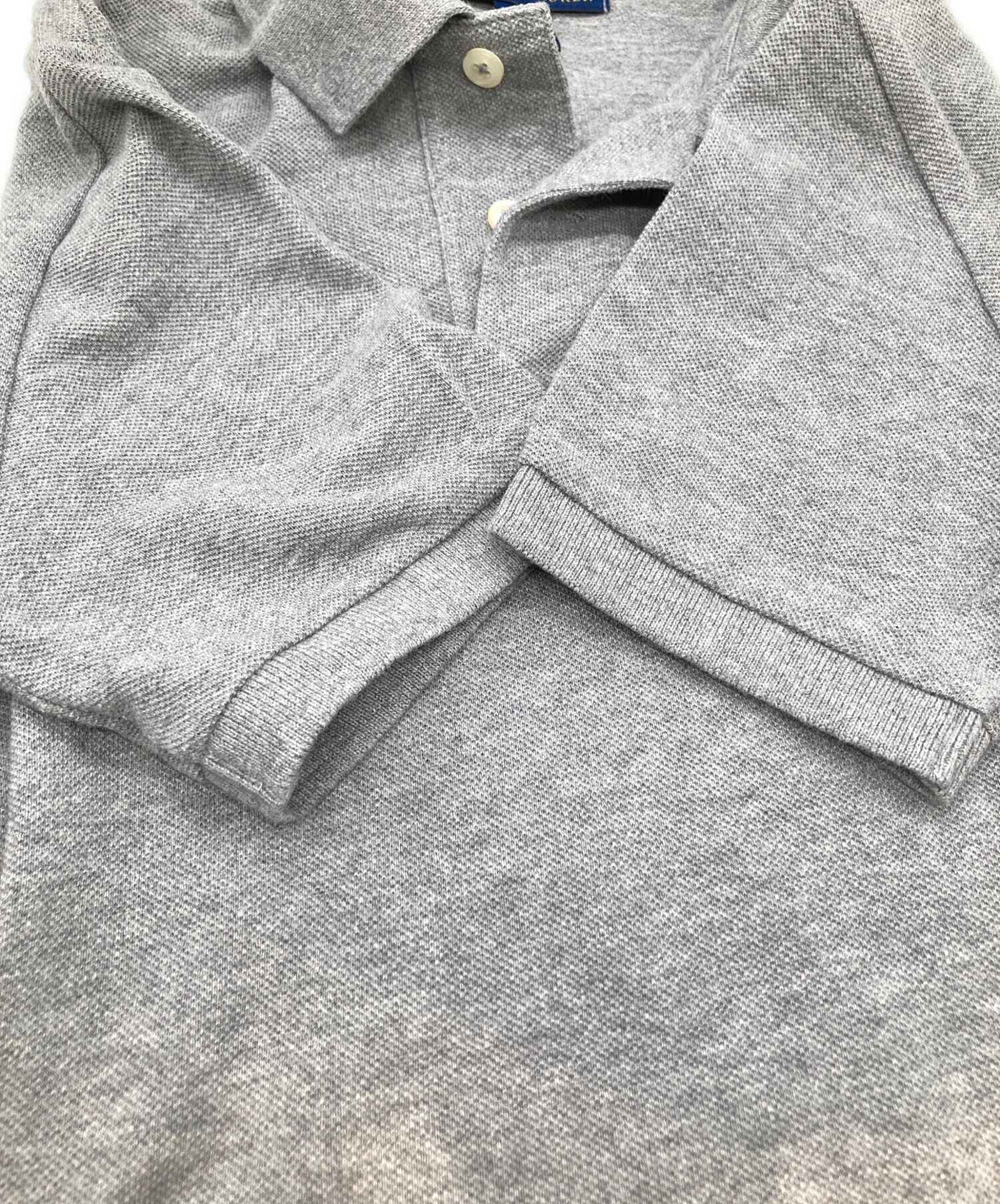 POLO ラルフローレン ポロシャツ 90s 90年代 グレー ロゴ刺繍 新品 中古・古着通販】POLO RALPH LAUREN (ポロ・ラルフローレン) ワン