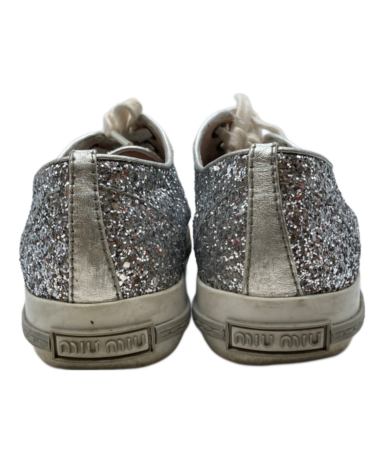 中古・古着通販】MIU MIU (ミュウミュウ) メタルトゥ ラメ グリッター