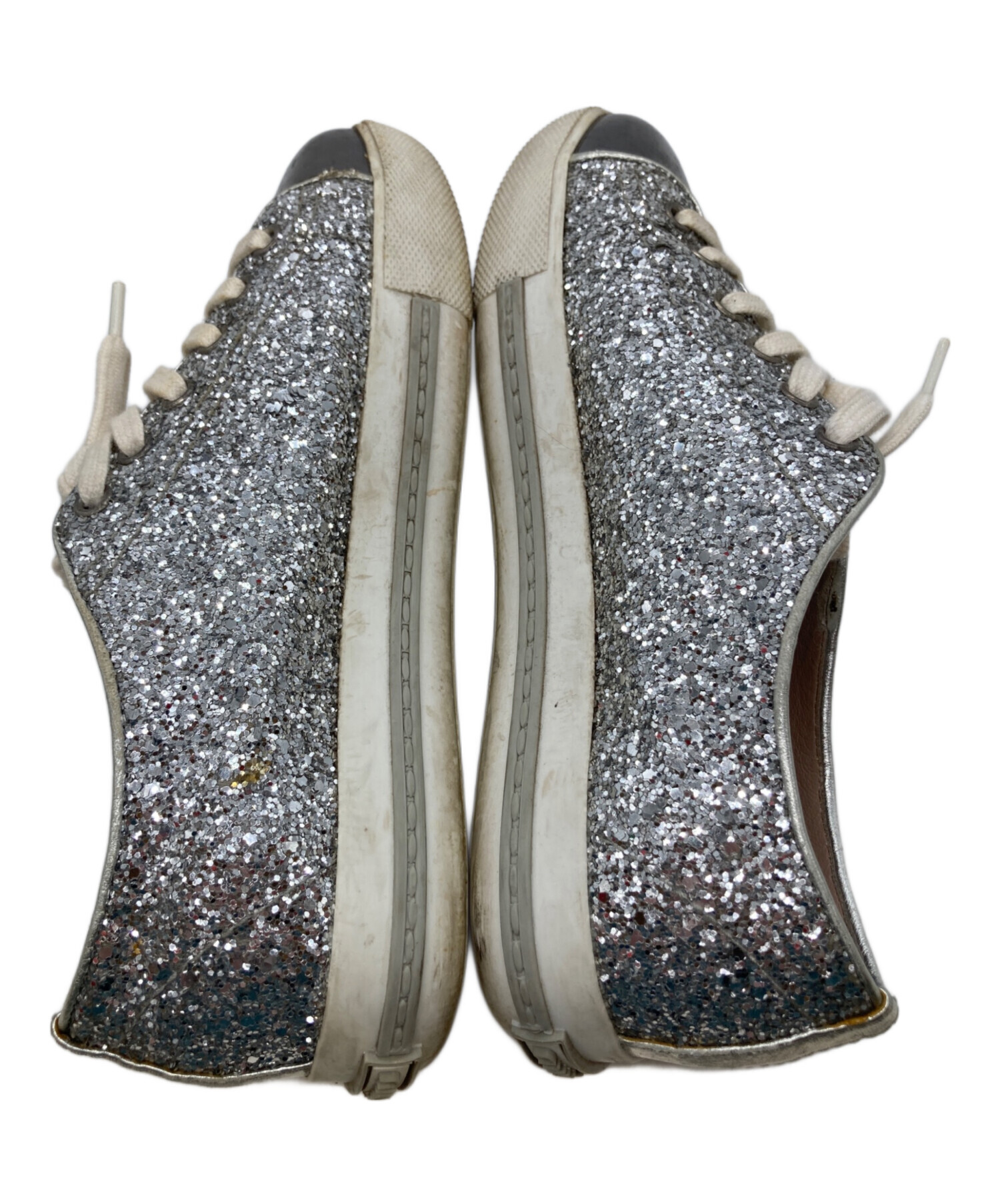 中古・古着通販】MIU MIU (ミュウミュウ) メタルトゥ ラメ グリッター