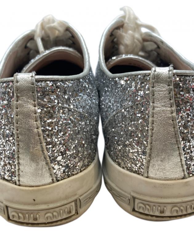 中古・古着通販】MIU MIU (ミュウミュウ) メタルトゥ ラメ グリッター