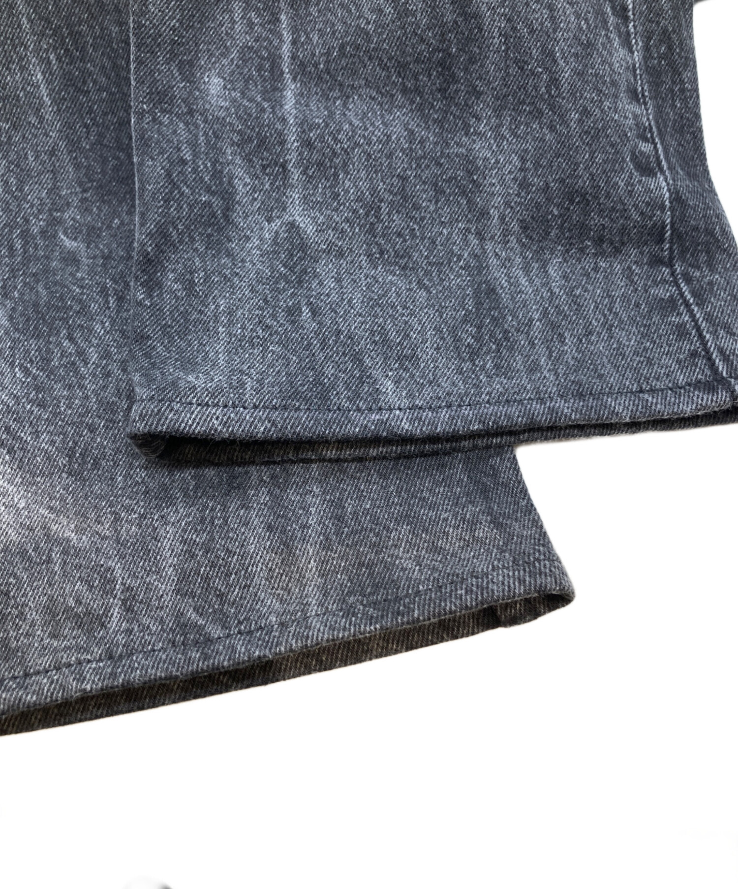 中古・古着通販】LEVI'S (リーバイス) 先染め501ブラックデニムパンツ
