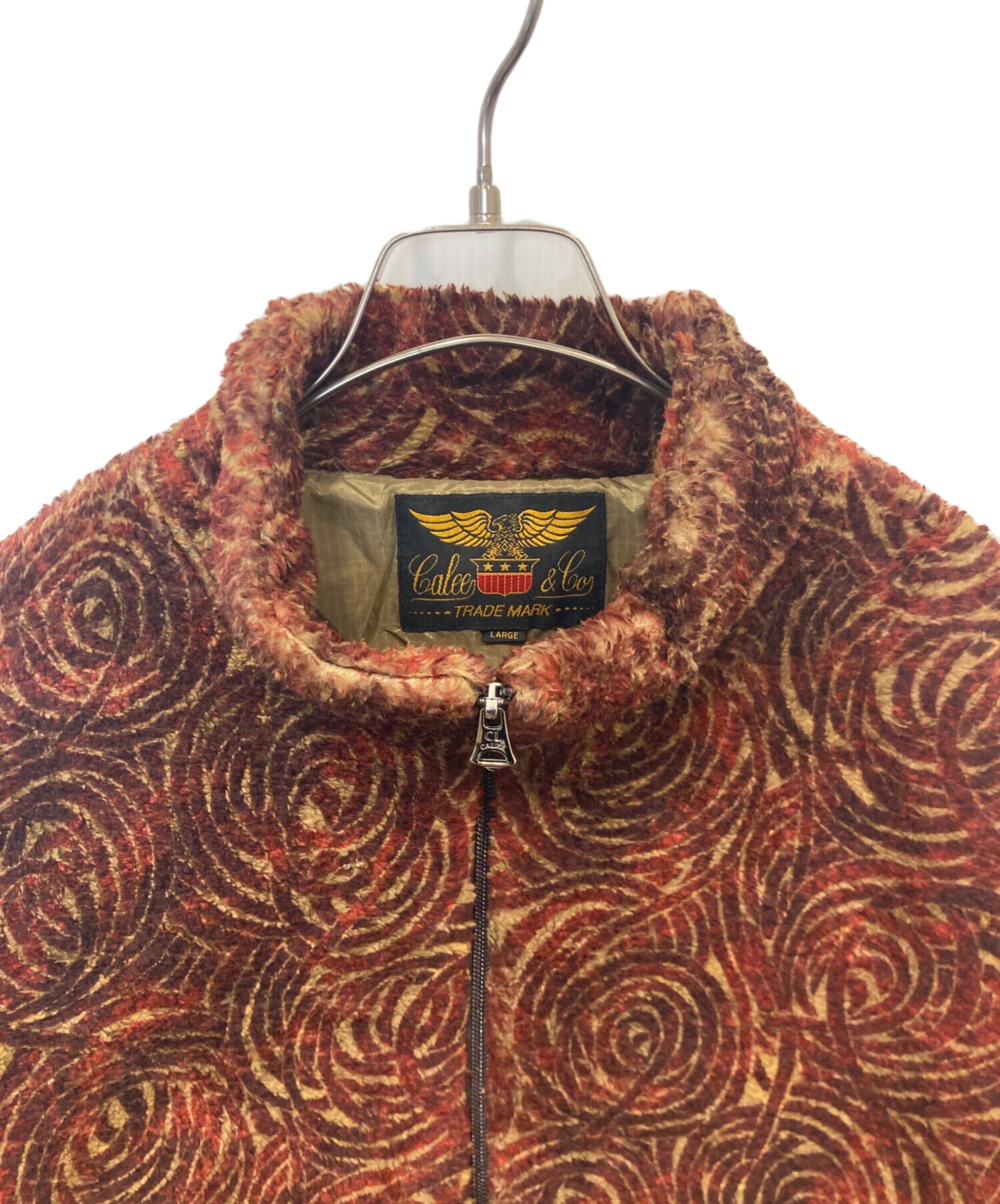 中古・古着通販】CALEE (キャリー) spiral pattern fleece jacket