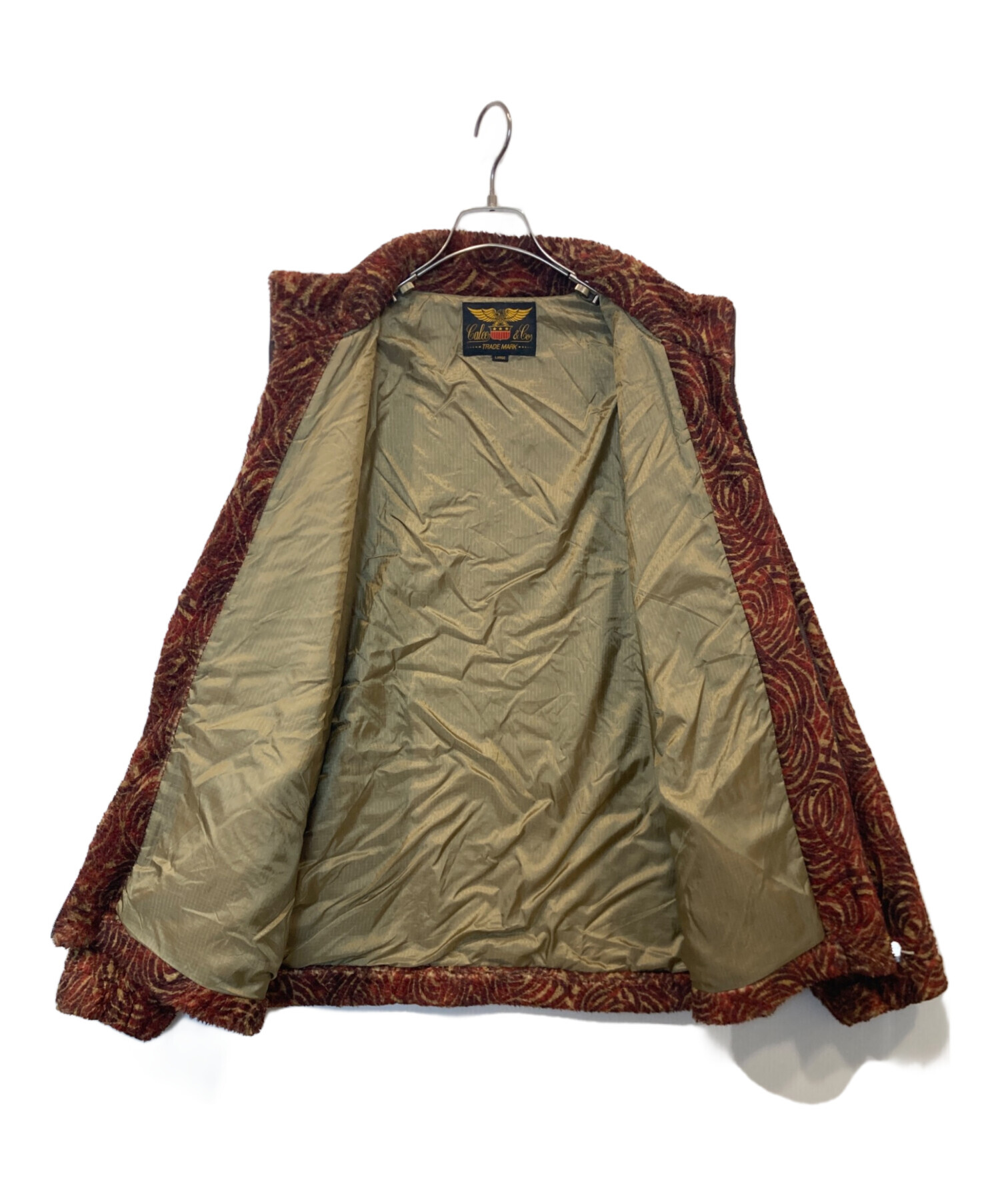 中古・古着通販】CALEE (キャリー) spiral pattern fleece jacket