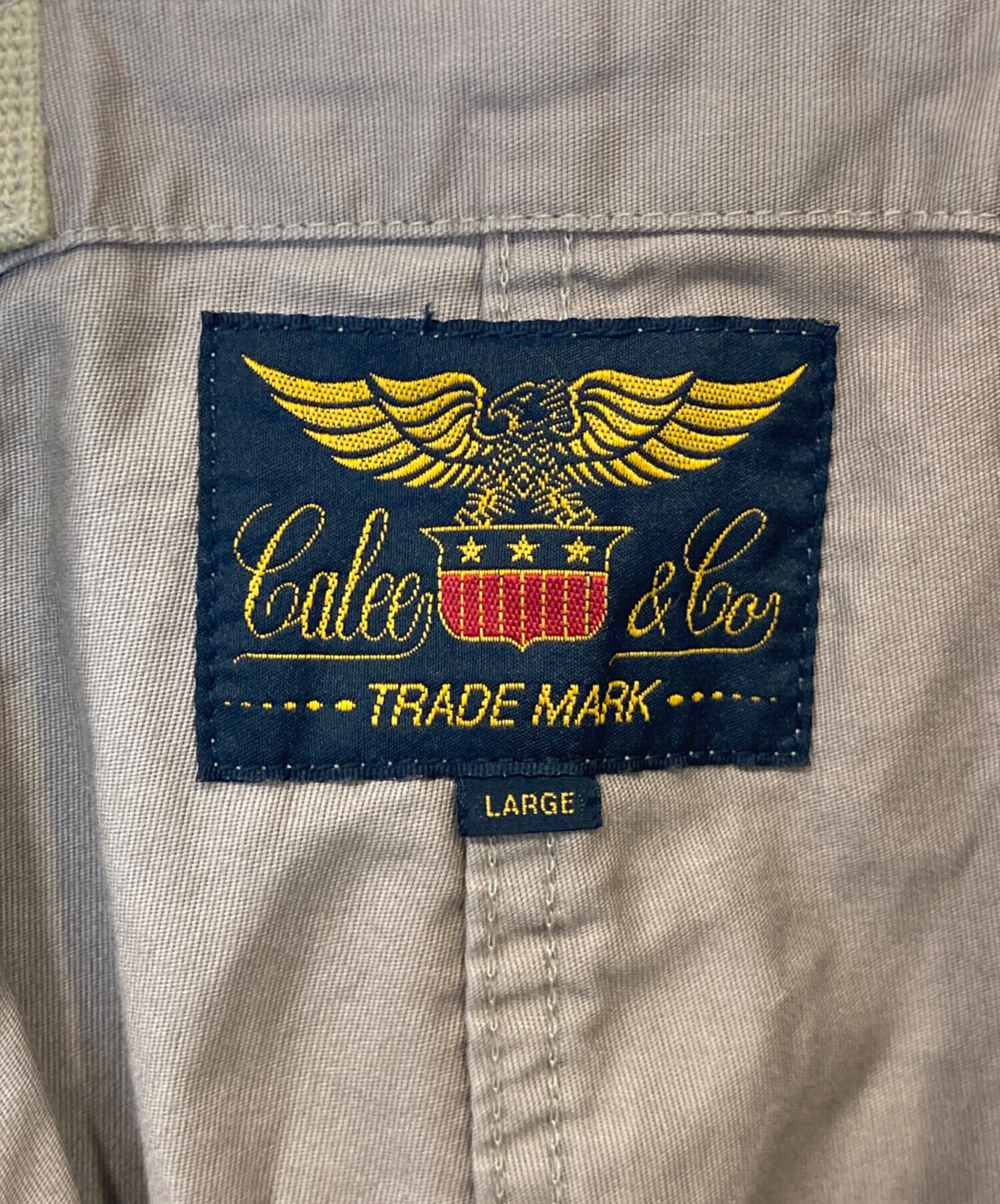 CALEE (キャリー) DECK TYPE WIDE OVERALLS（デッキタイプワイドオーバーオール） ベージュ サイズ:L
