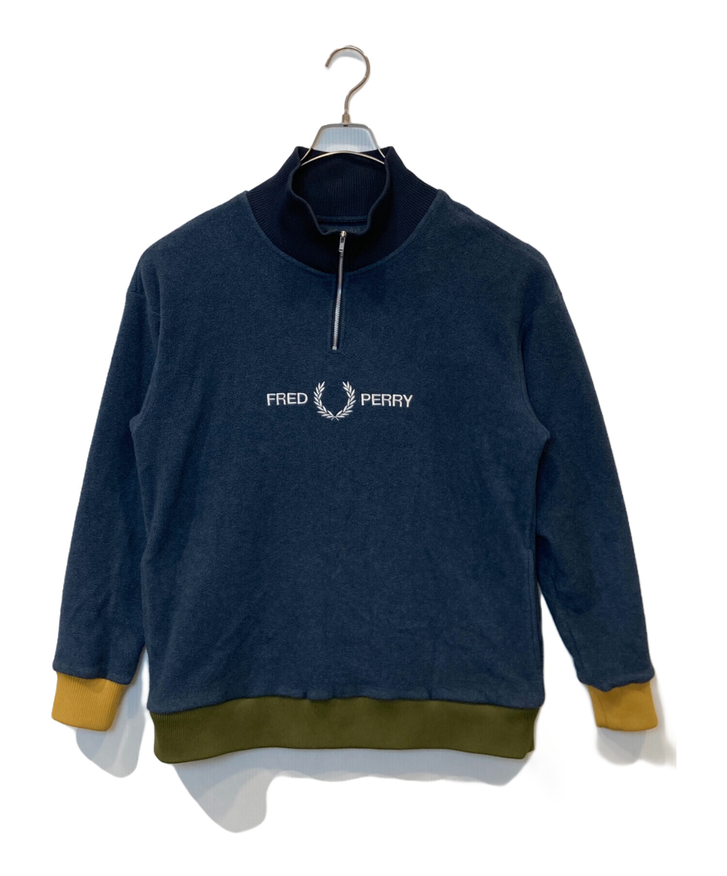 中古・古着通販】FRED PERRY (フレッドペリー) ハーフジップスウェット