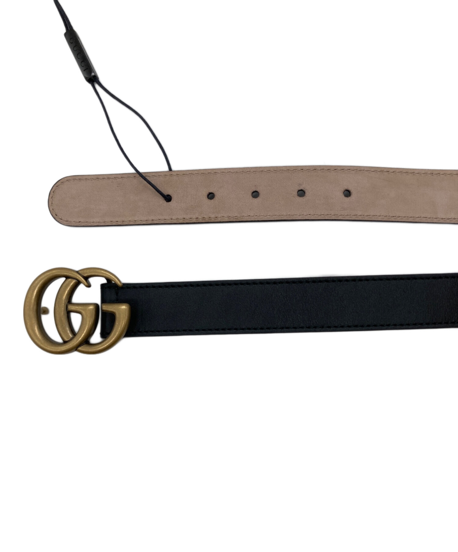 中古・古着通販】GUCCI (グッチ) GGマーモントダブルG レザーベルト