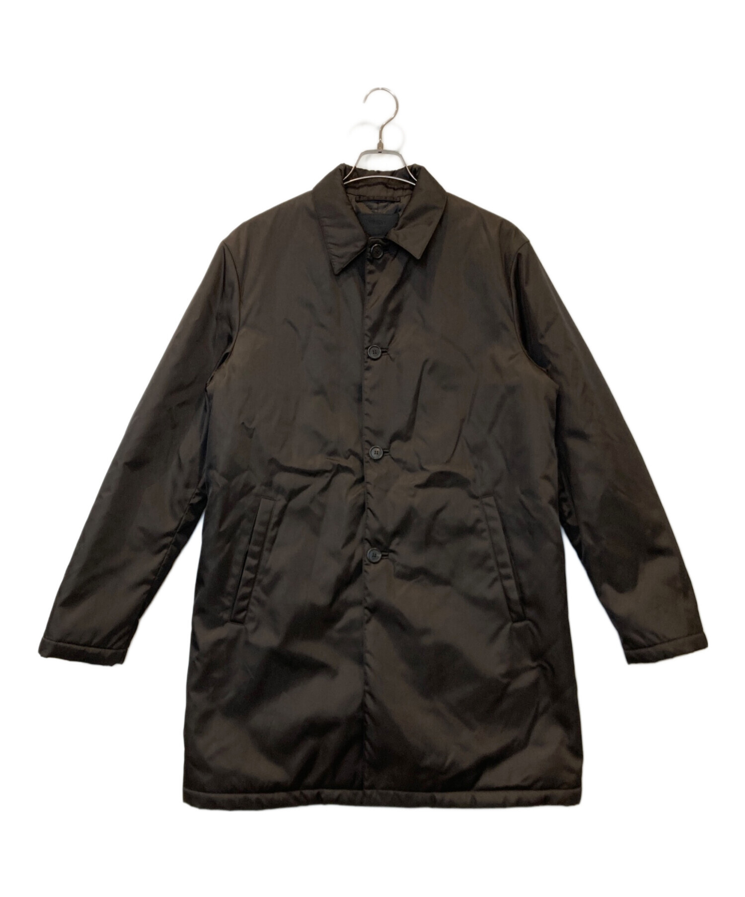 中古・古着通販】PRADA (プラダ) ナイロンパテッドステンカラーコート