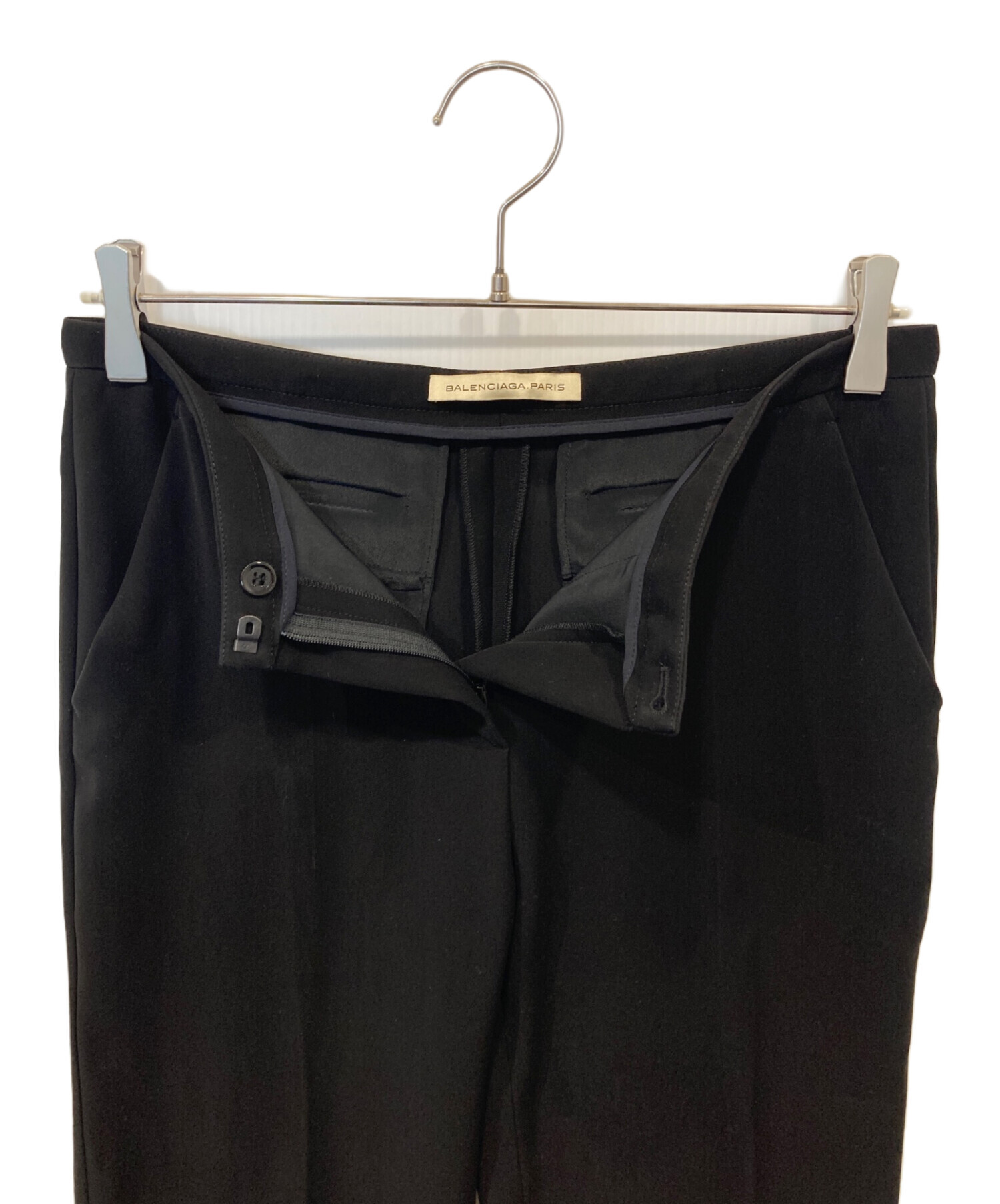 中古・古着通販】BALENCIAGA (バレンシアガ) スラックス ブラック