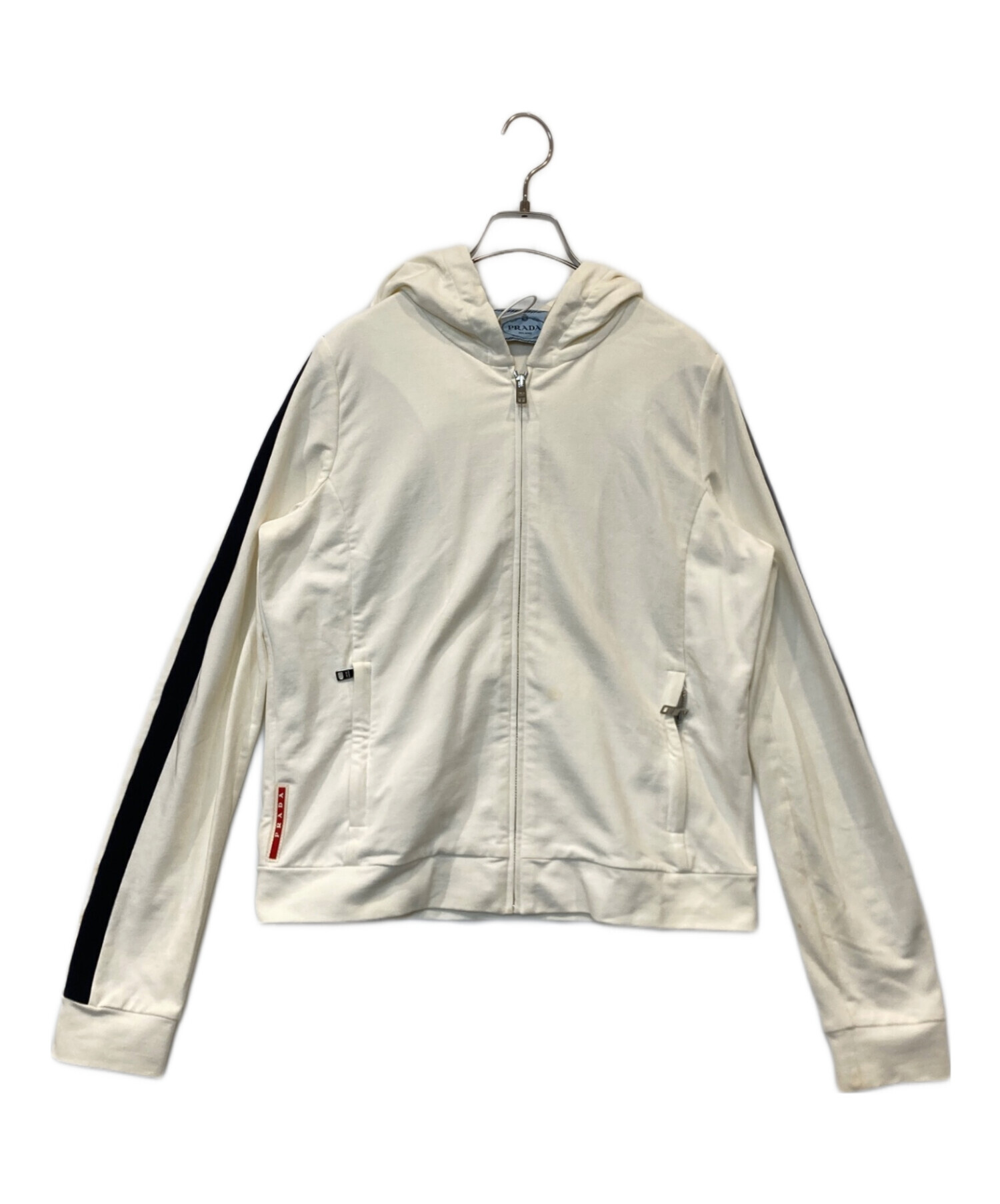 中古・古着通販】PRADA (プラダ) サイドラインジップパーカー 138468 