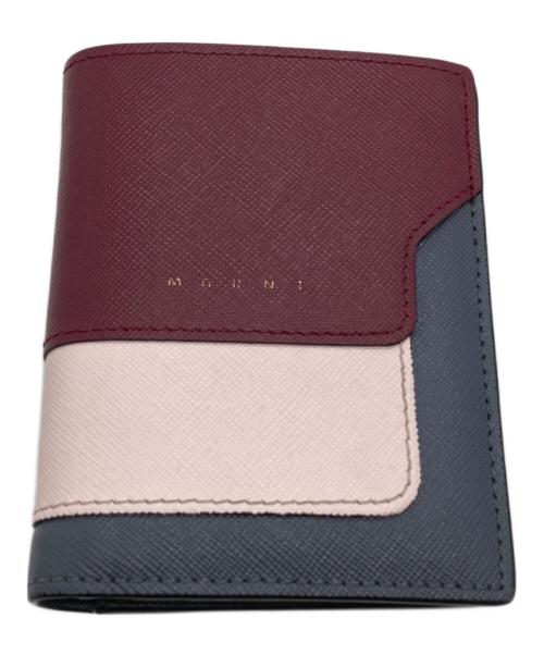 マルニ 二つ折りウォレット  PEMOQ14U13【Aランク】【中古】 中古・古着通販】MARNI (マルニ) 2つ折り財布 PFMOQ14U13 ワインレッド