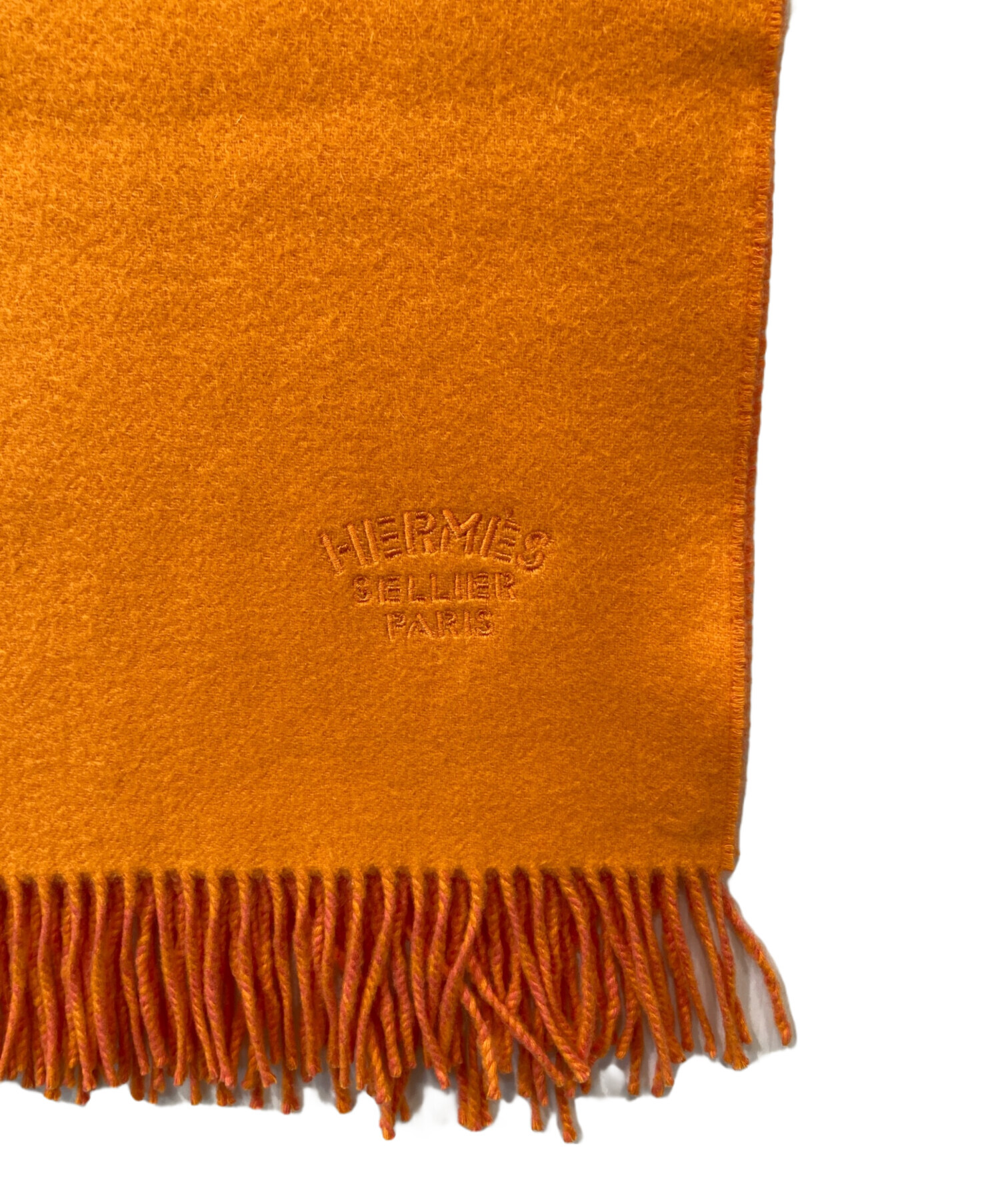 中古・古着通販】HERMES (エルメス) リバーシブルカシミヤマフラー 